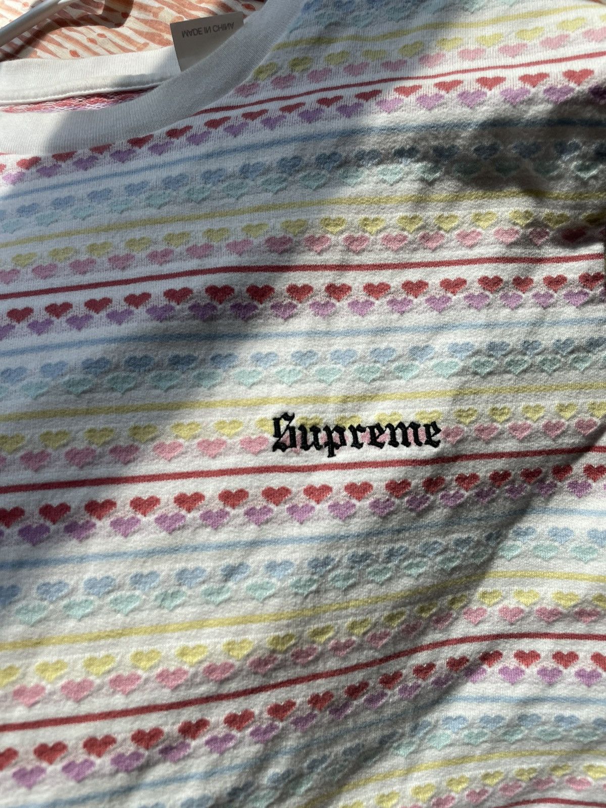 Supreme Supreme Hearts Jacquard Tee Size US M / EU 48-50 / 2 - 1 Thumbnail