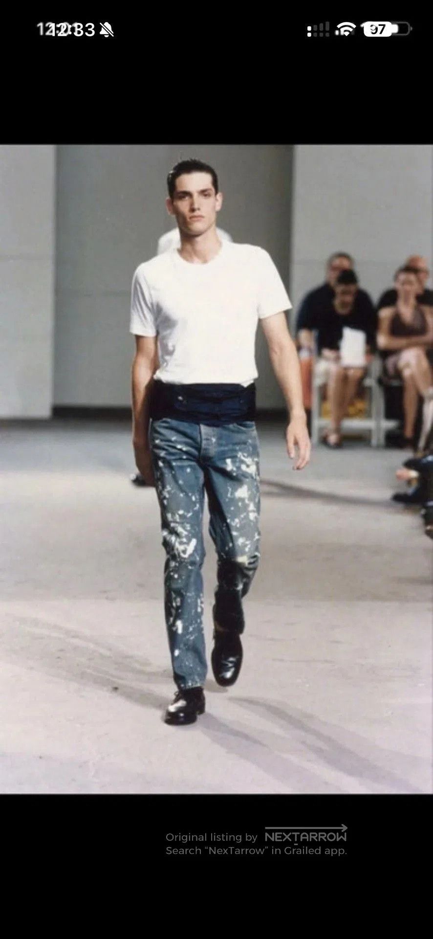Helmut Lang Helmut Lang 2002 Special Cut Short Sleeve. Size US S / EU 44-46 / 1 - 3 Thumbnail