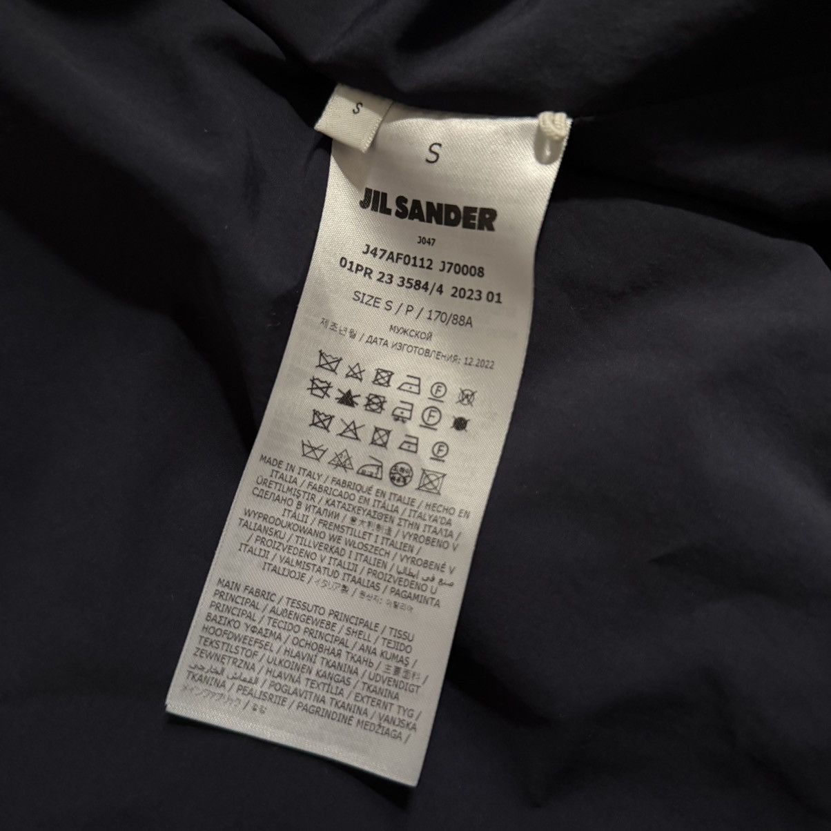 Jil Sander Jil Sander Navy Hooded Down Jacket Size US S / EU 44-46 / 1 - 9 Thumbnail