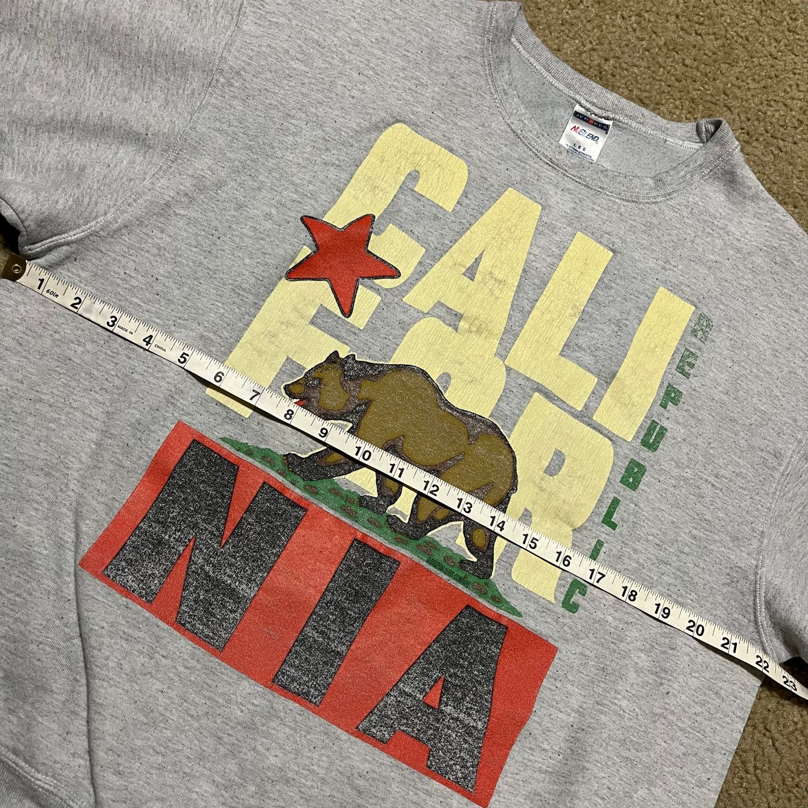 Other Vintage California Republic Graphic Grey Crewneck Large Size US L / EU 52-54 / 3 - 6 Thumbnail
