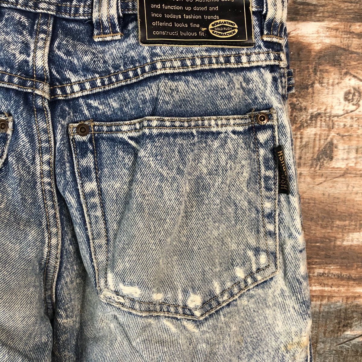 Vintage Gold Rush vintage sand Blue Denim Pants #A2127 Size US 27 - 18 Thumbnail