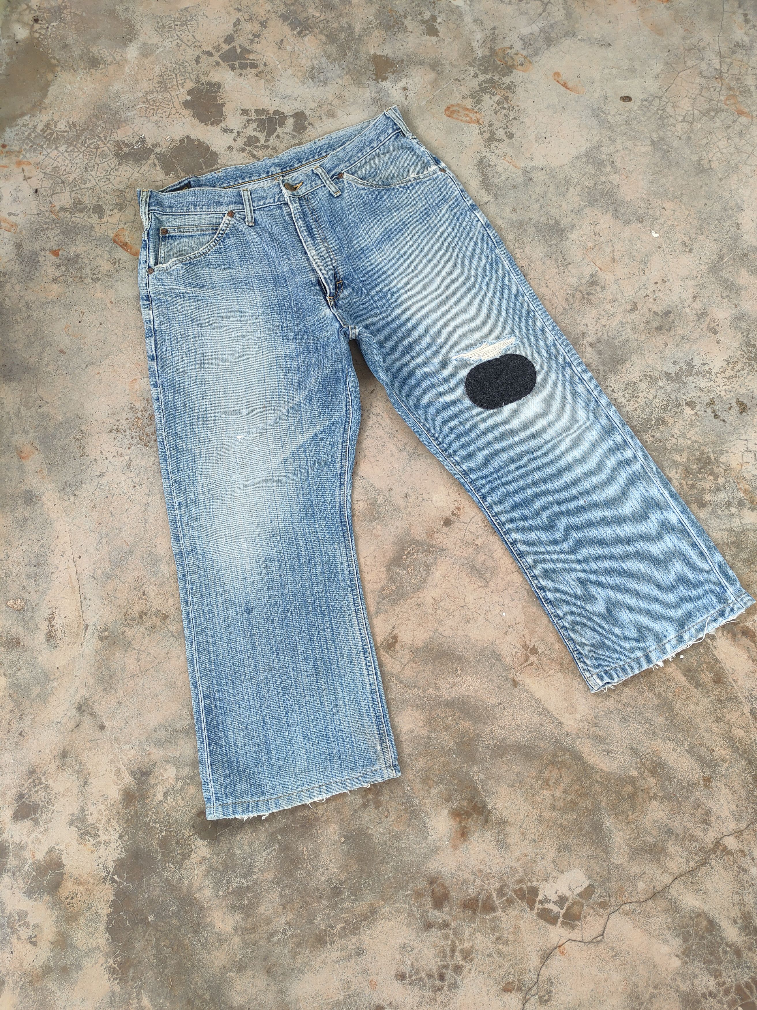 Edwin × Jean × Lee VINTAGE LEE EDWIN FADED RIPPED JEANS DENIM PANTS Size US 34 / EU 50 - 2 Thumbnail