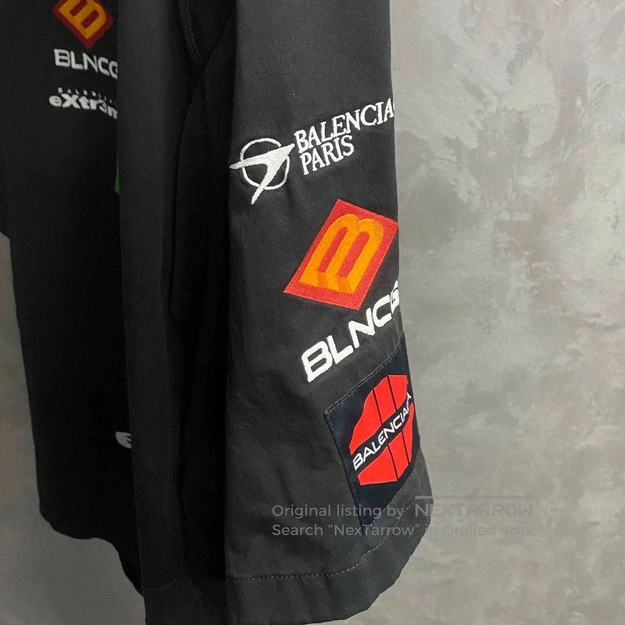 Balenciaga Balenciaga Black Art Print Logo Shirt. Size M / US 6-8 / IT 42-44 - 3 Thumbnail
