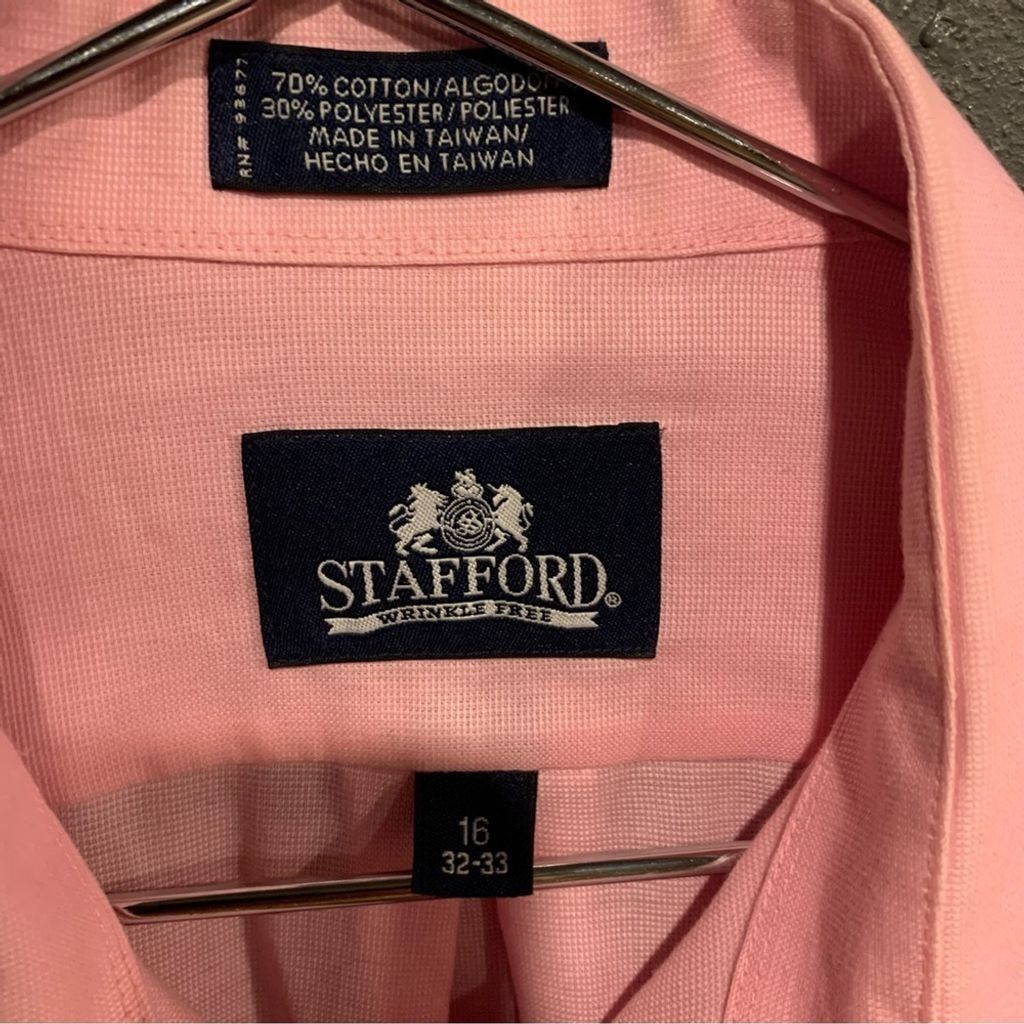 Stafford Men’s Stafford Dress Shirt Size US L / EU 52-54 / 3 - 2 Thumbnail