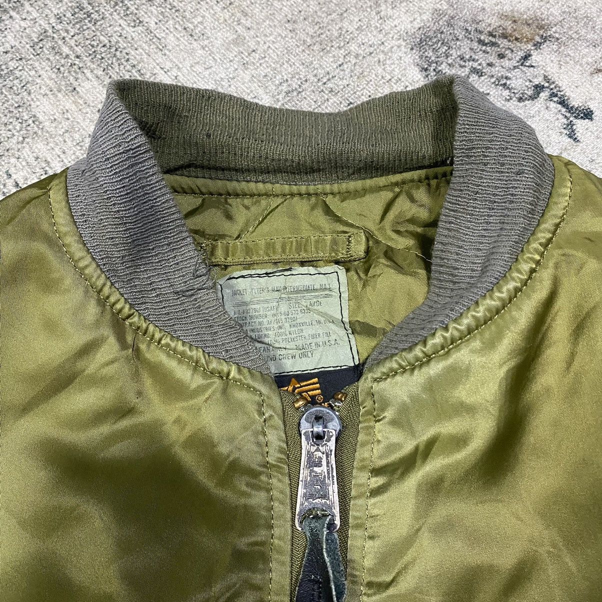 Alpha Industries VINTAGE ALPHA INDUSTRIES BOMBER FLIGHT JACKET Size US L / EU 52-54 / 3 - 5 Thumbnail