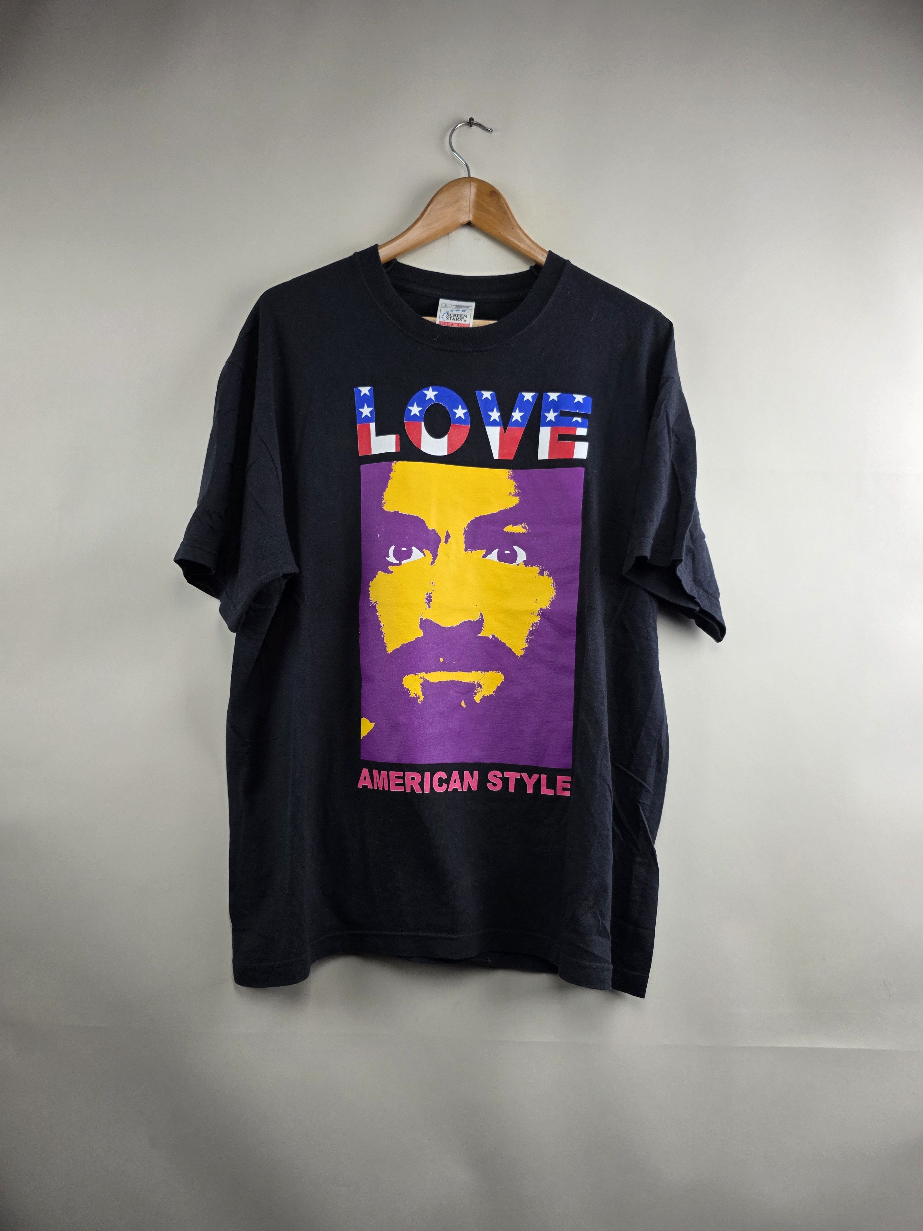 Band Tees × Vintage 90s Kozik Charles Manson Love american style L 22" 29" Size US L / EU 52-54 / 3 - 1 Thumbnail