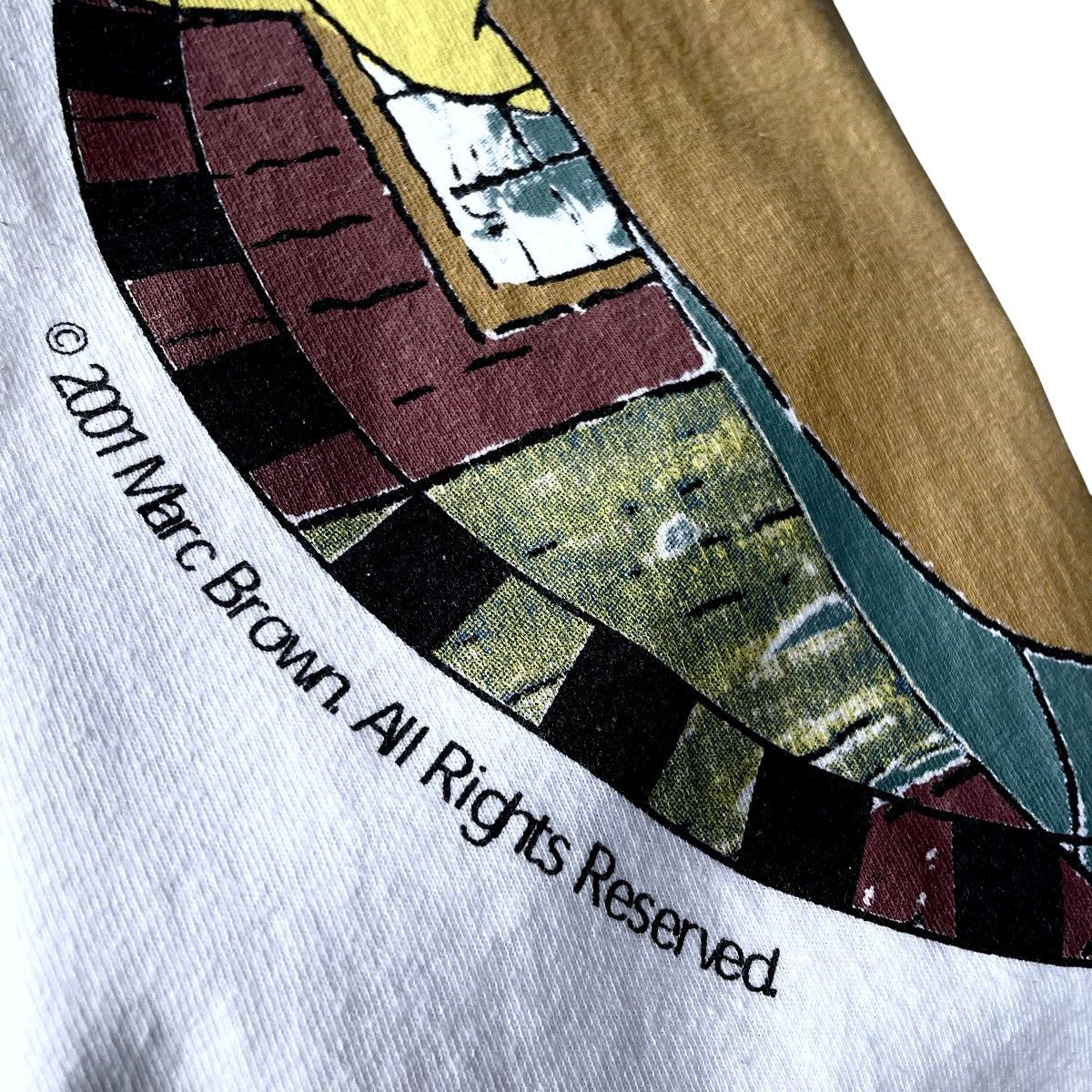 Cartoon Network × Vintage Arthur By Marc Brown Vintage 2001 Y2K American TV Series Tee Size US L / EU 52-54 / 3 - 5 Thumbnail