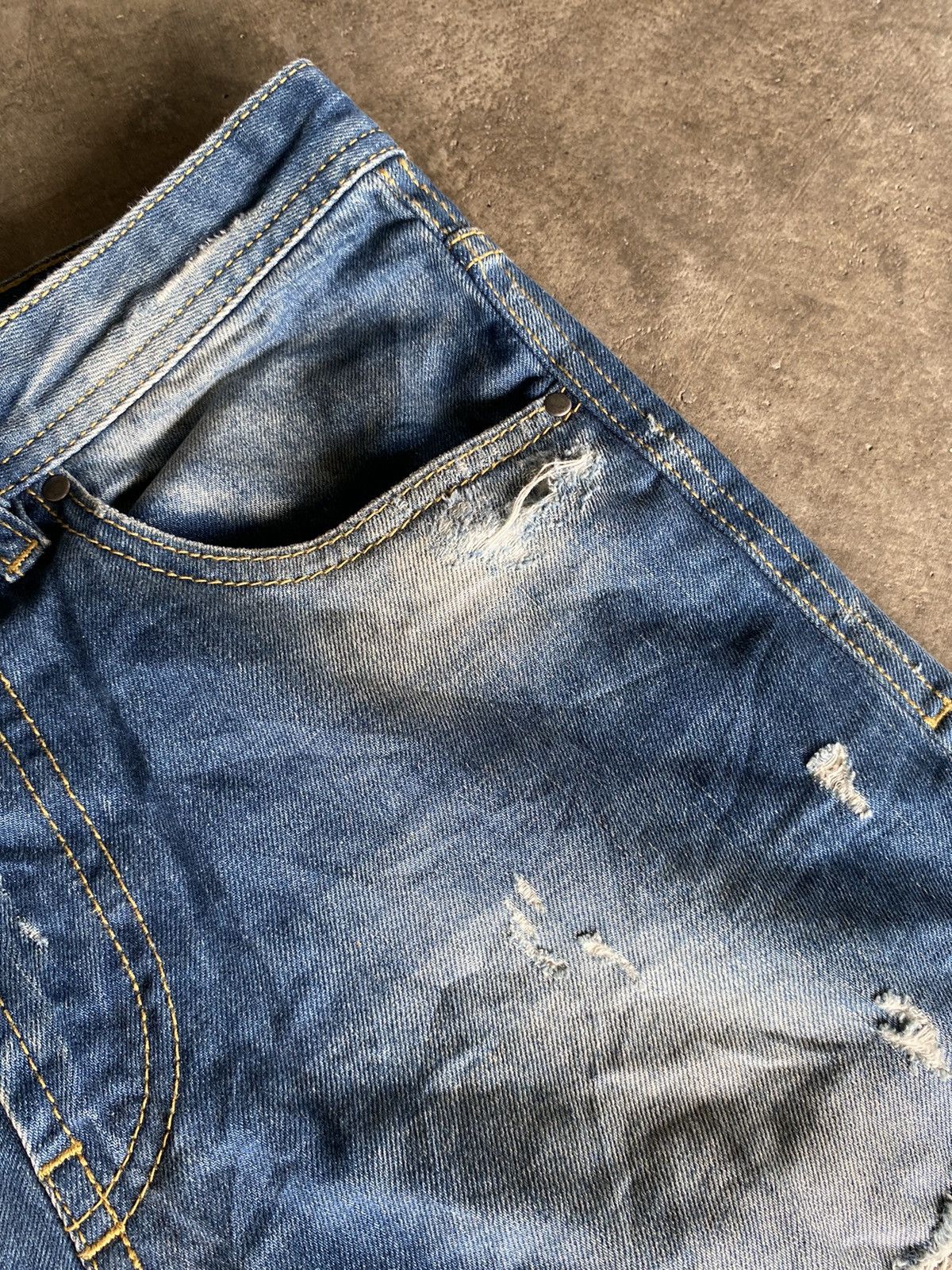 Diesel DIESEL RIPED DENIM PANTS Size 27" / US 4 / IT 40 - 8 Thumbnail