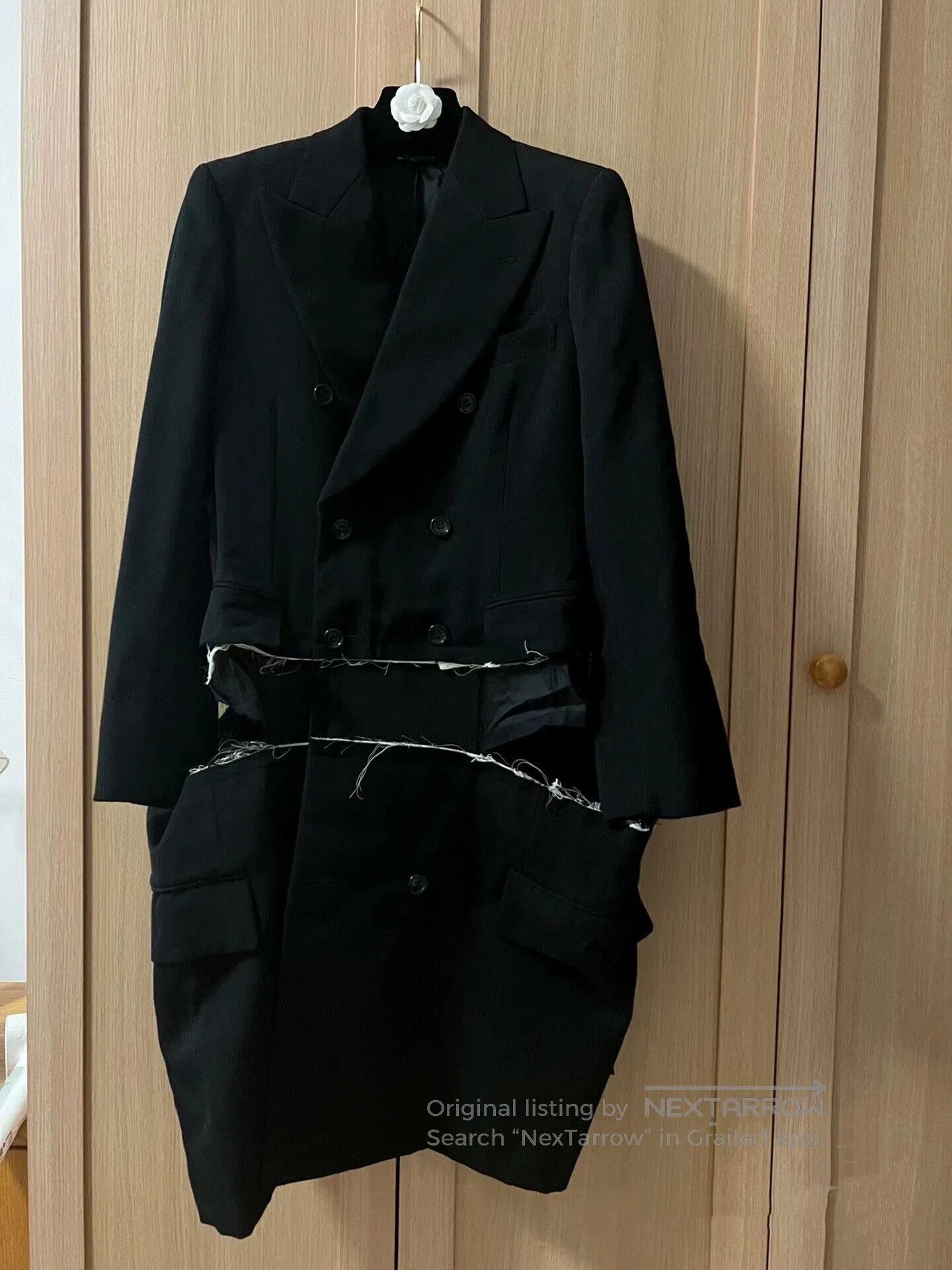 CDG Deconstructed Blazer Coat.