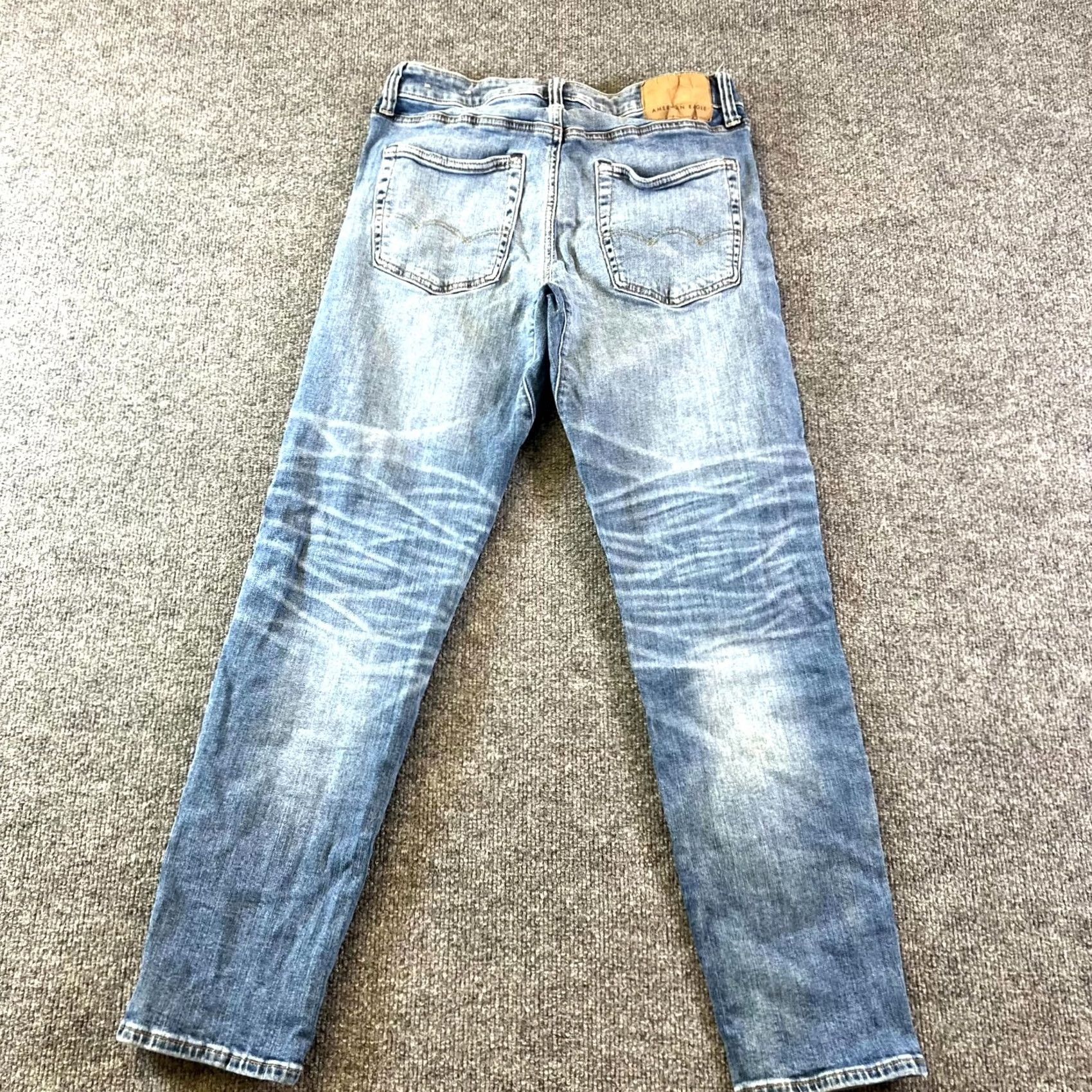 American Eagle Outfitters American Eagle Outfitters Airflex+ Jeans Mens 29x30 Blue Denim Straight Stretch Size US 29 - 7 Thumbnail