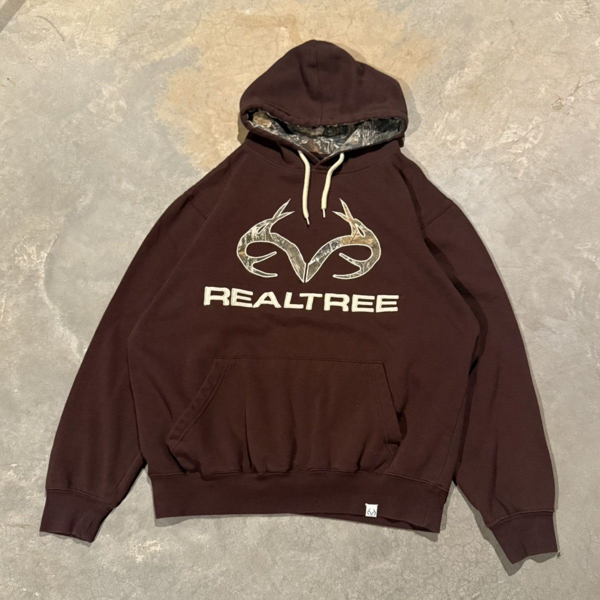 Realtree Vtg 2000s Realtree Camo Embroidered Brown Hoodie ERD Grunge Size US L / EU 52-54 / 3 - 2 Thumbnail