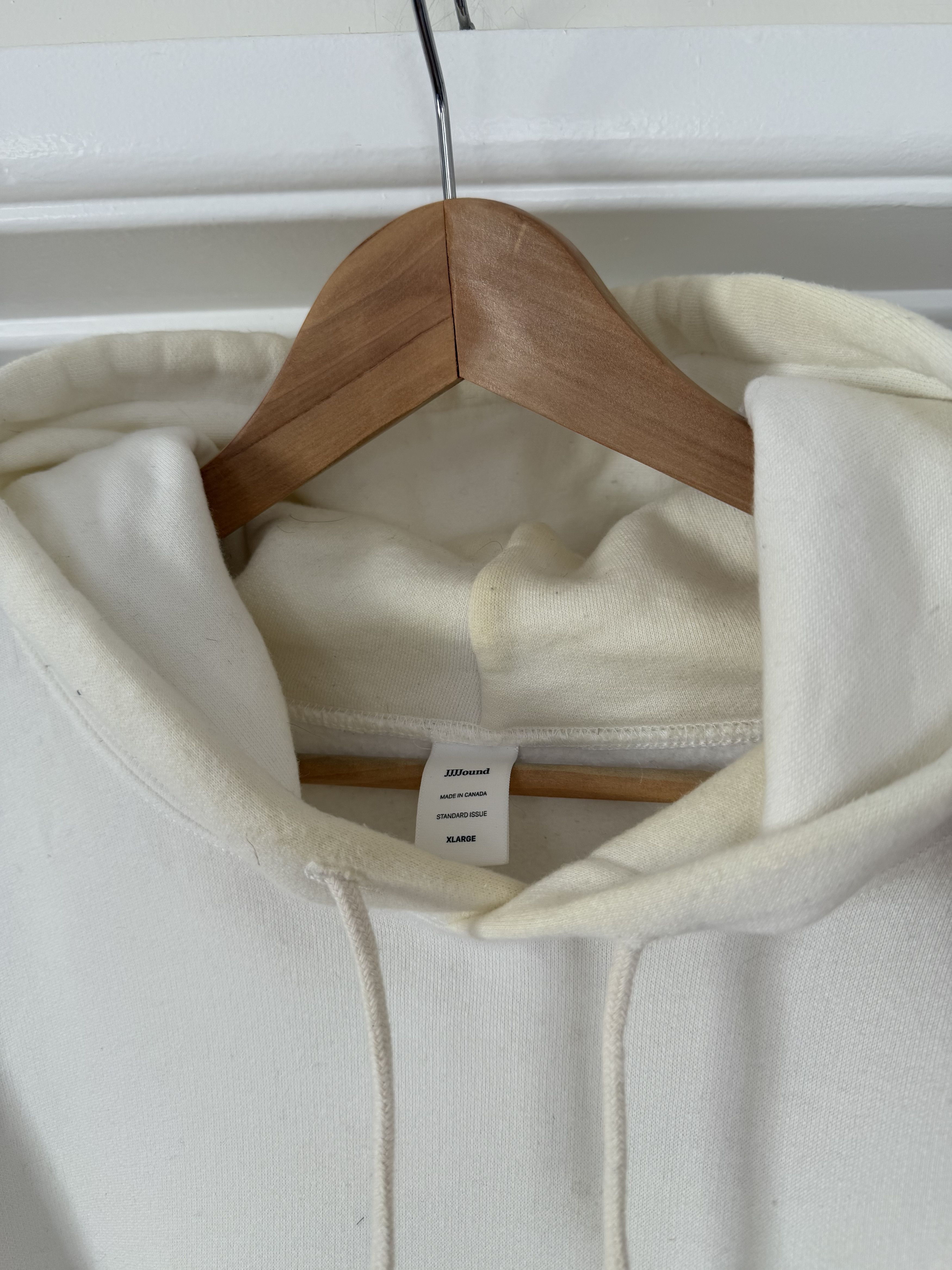 JJJJound J/90 Ivory Hoodie Size US XL / EU 56 / 4 - 5 Thumbnail