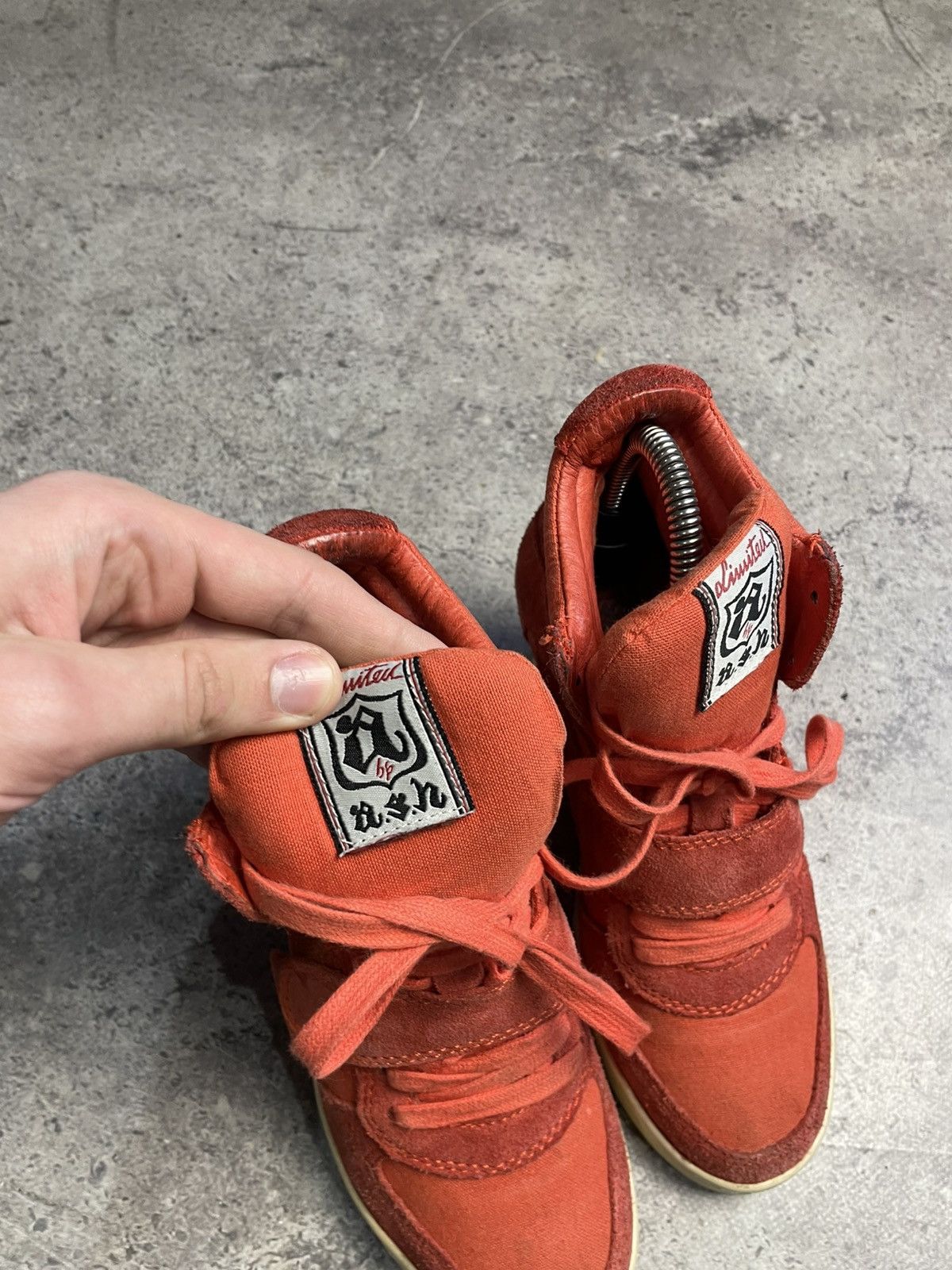 ASH 📌 Crazy ASH Isabel Marant Style Bekett Wedge Y2K Sneakers Size US 6 / IT 36 - 8 Thumbnail