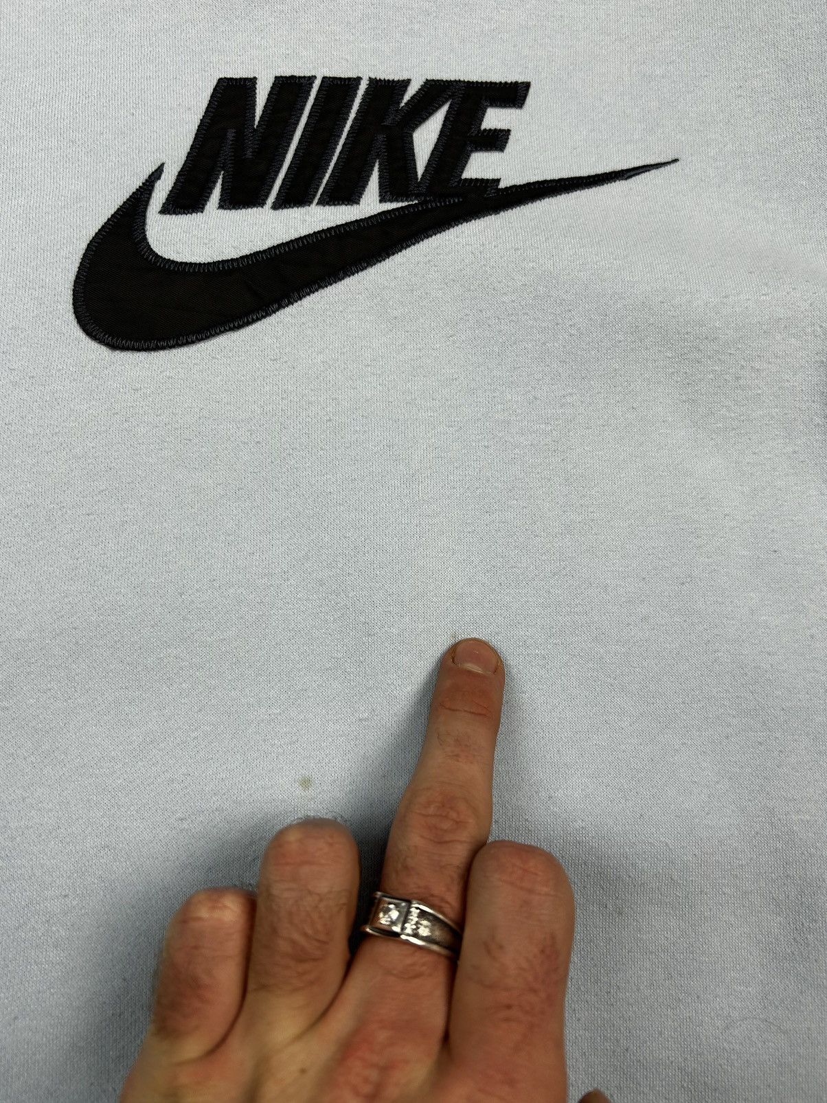 Nike × Vintage OOs Vintage Nike Oversized Big Logo Retro Sweatshirt Rare Size US M / EU 48-50 / 2 - 5 Thumbnail