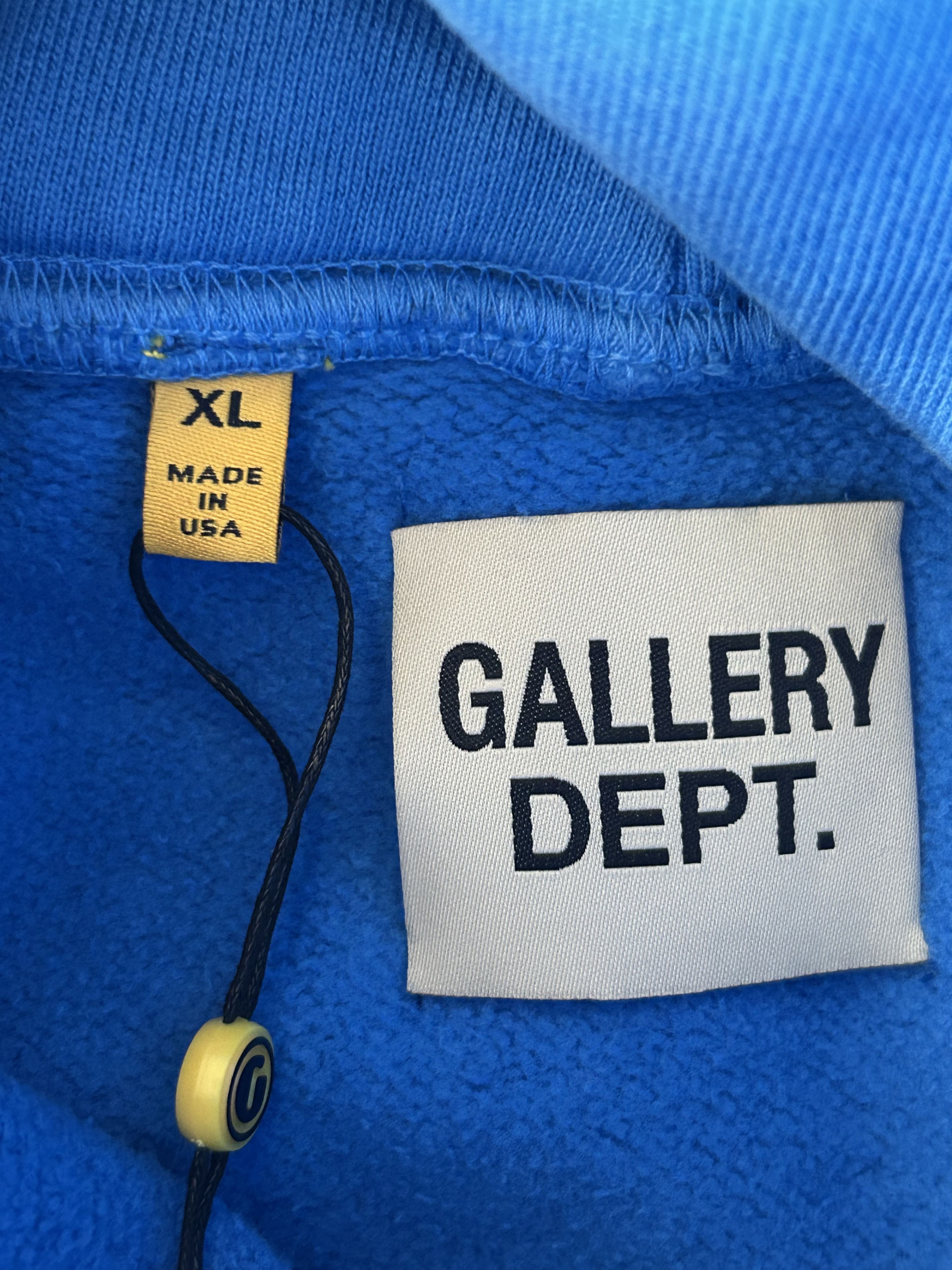 Gallery Dept. Gallery Dept Blue & Yellow Logo Hoodie Size US XXL / EU 58 / 5 - 3 Thumbnail