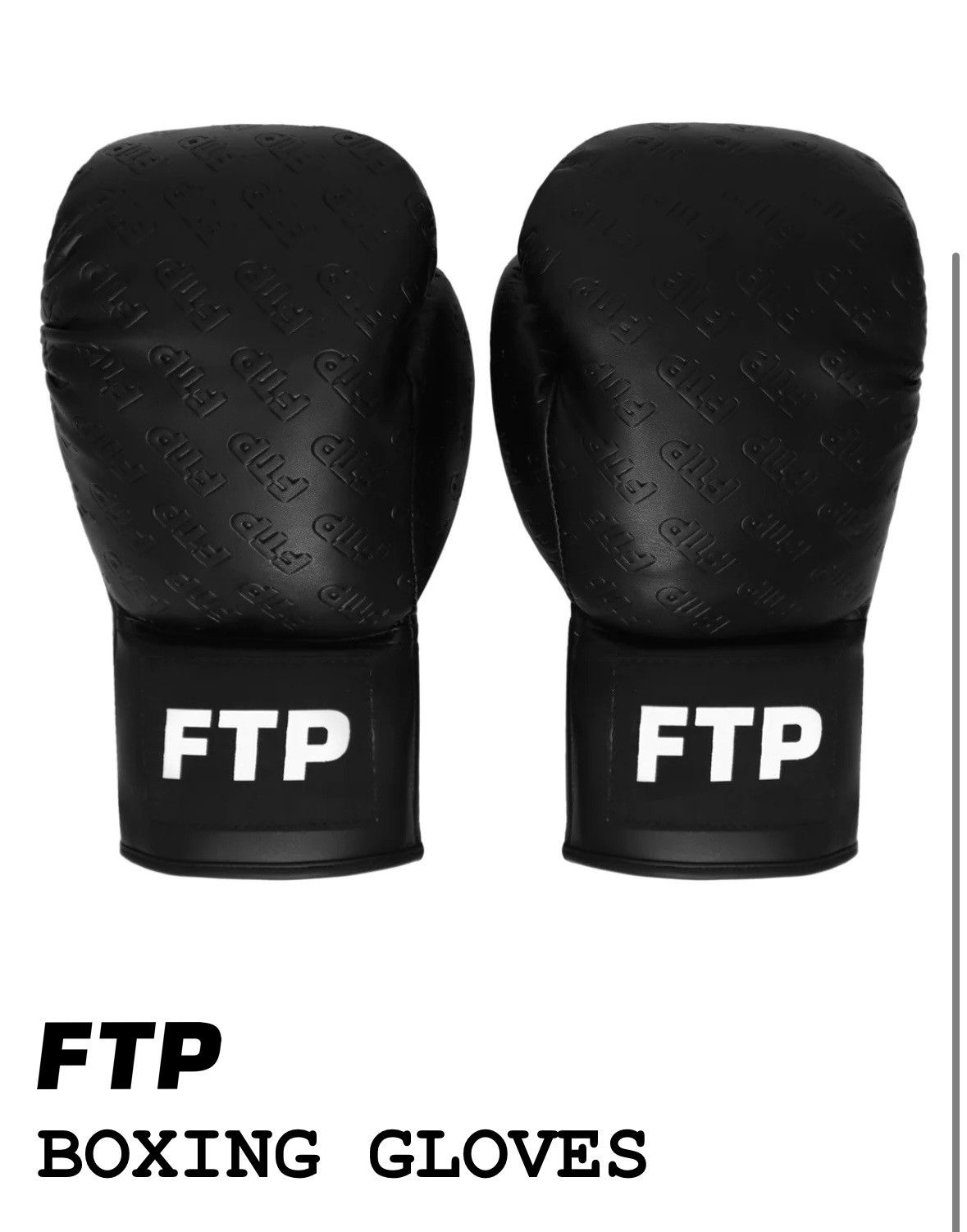 image of Fuck The Population Ftp Boxing Gloves in Black, Men's