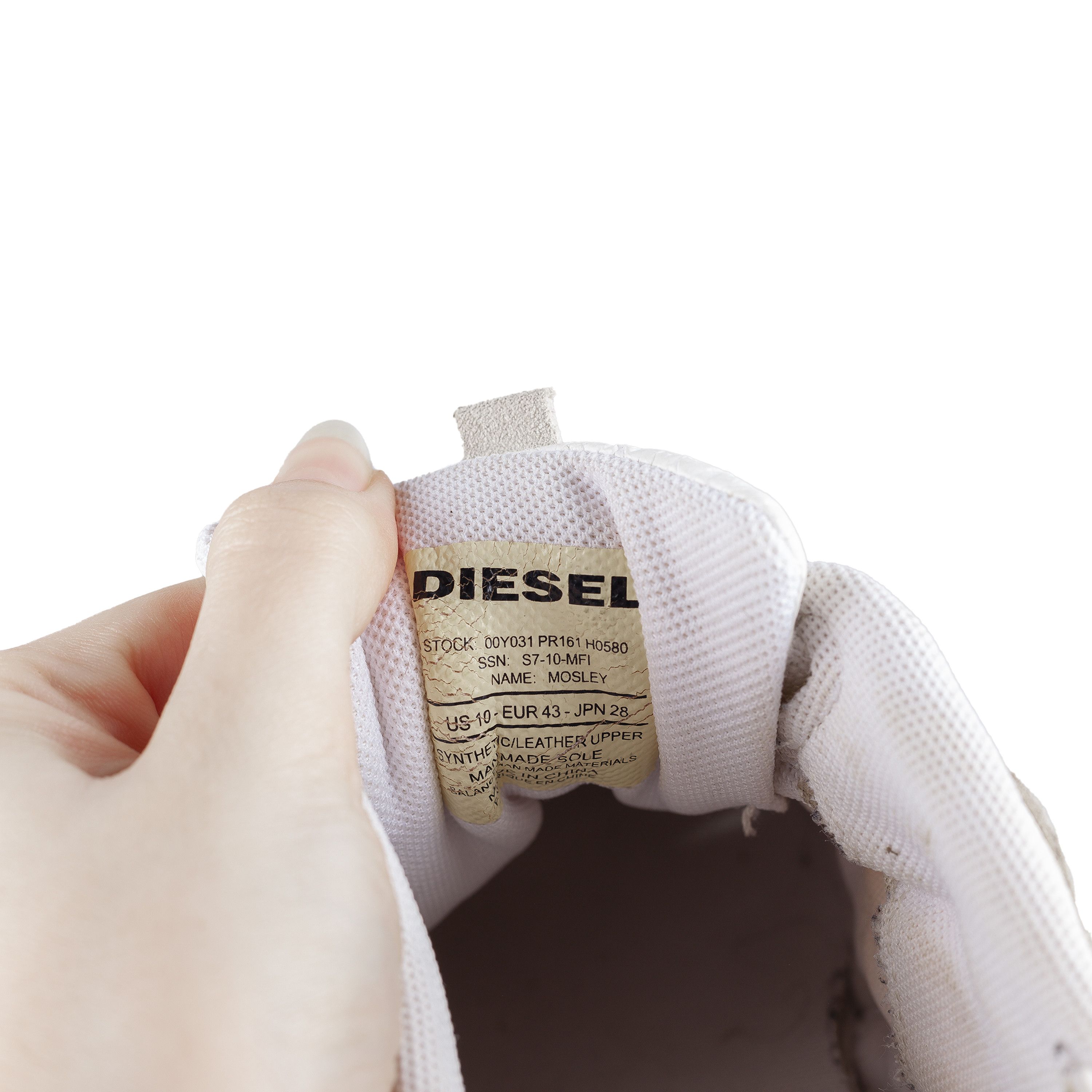 Diesel × Diesel Black Gold Diesel White/Beige Sneakers (43 EU) Size US 10 / EU 43 - 10 Thumbnail