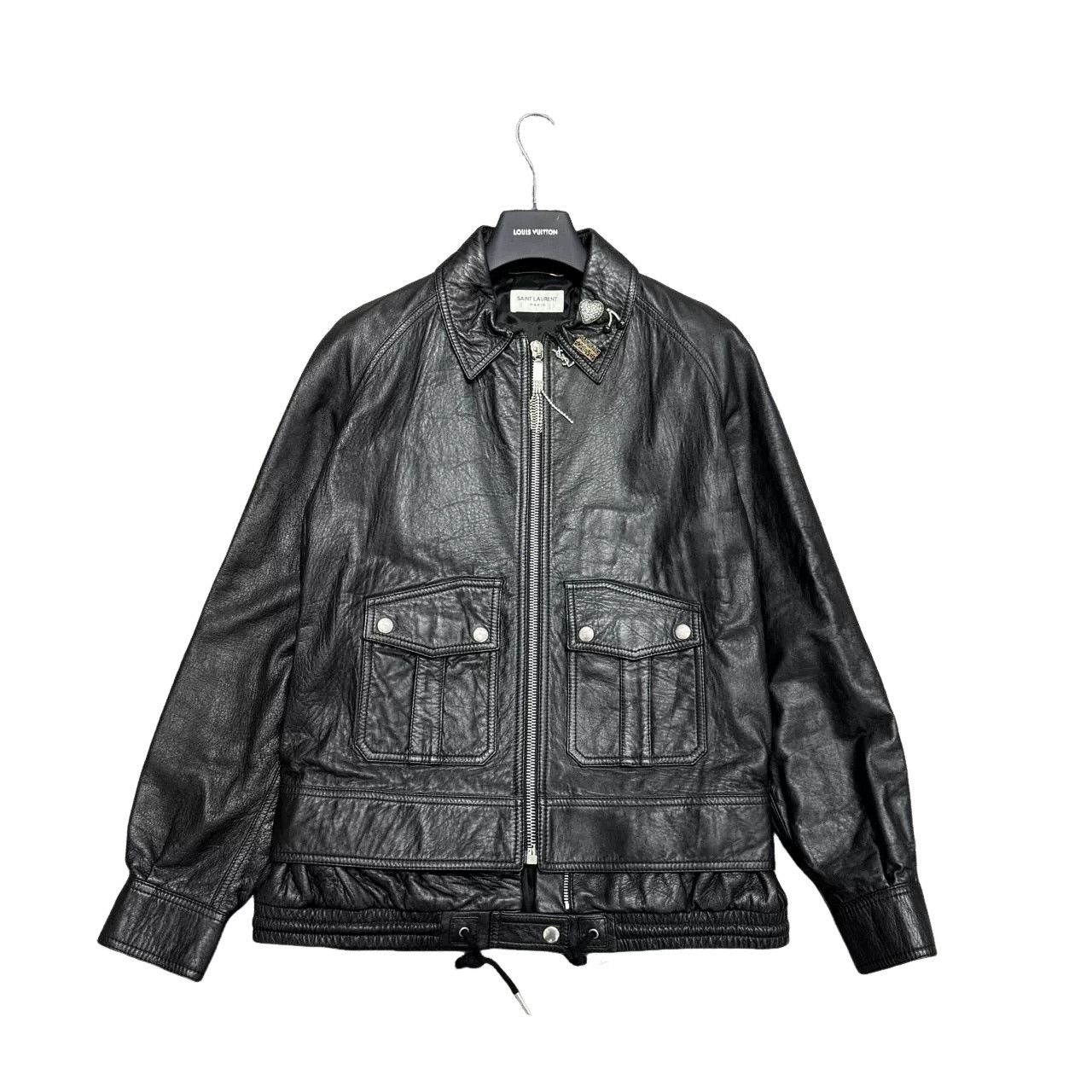 Saint Laurent Paris Saint Laurent Lambskin Leather Jacket Size 38 Size S / US 4 / IT 40 - 1 Thumbnail