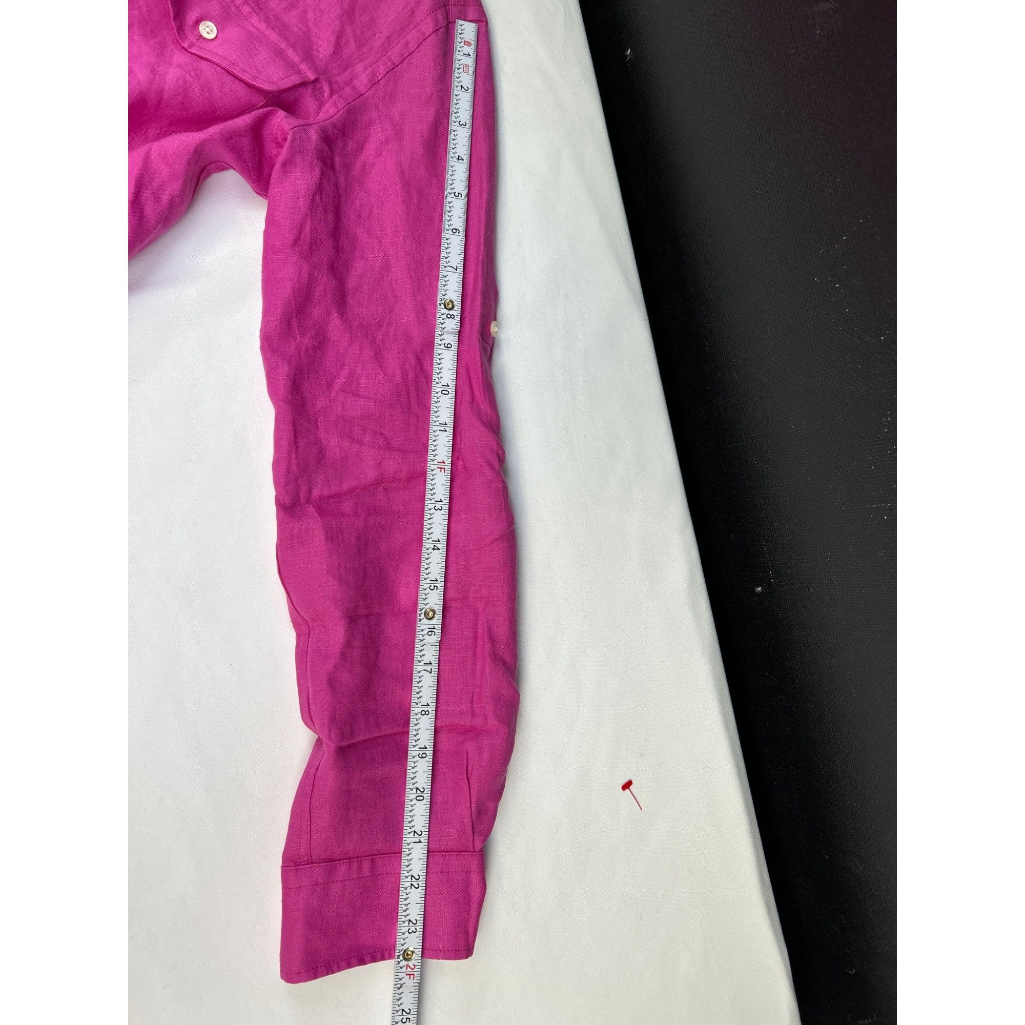 Polo Ralph Lauren Lauren Ralph womens pink linen shirt size S SKU 6978 Size S / US 4 / IT 40 - 8 Thumbnail