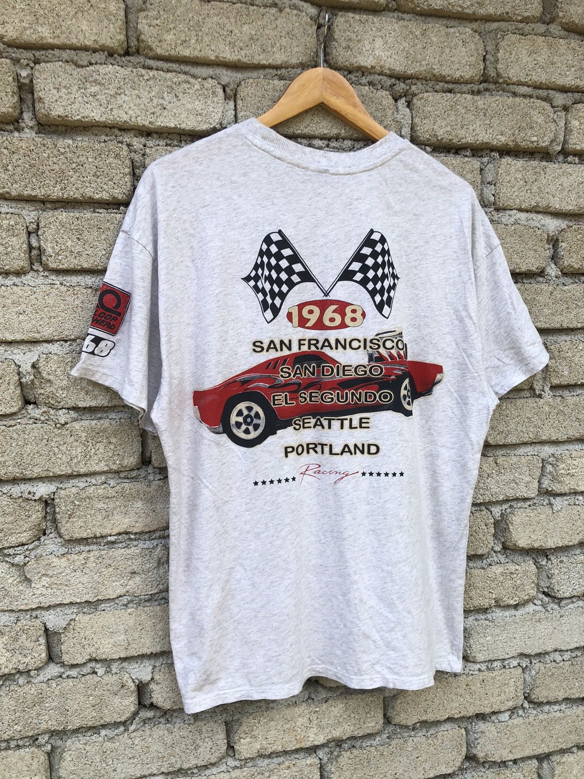 Vintage Divided X Hotwhells 1968 Loop Ahead Racing Tour Tee Size US L / EU 52-54 / 3 - 2 Thumbnail