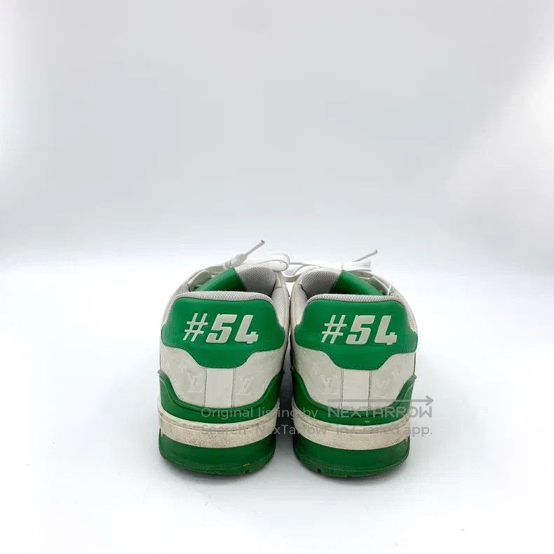 Louis Vuitton Louis Vuitton Green LOgo Lace-Up Casual Flat Shoe Sneakers Size US 7.5 / EU 40-41 - 4 Thumbnail