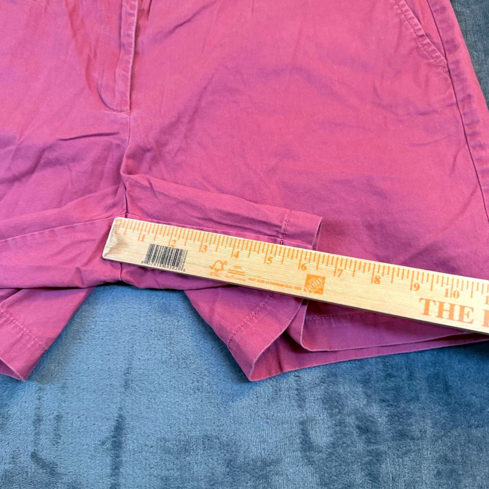 Loft LOFT Ann Taylor Chino Shorts Womens 14 Pink Casual Summer Pockets Cotton Blend Slash Pocket Slant Zip Front Flat Front Regular Rise 6 in Inseam 6 in Size 26" / US 2 / IT 38 - 7 Thumbnail
