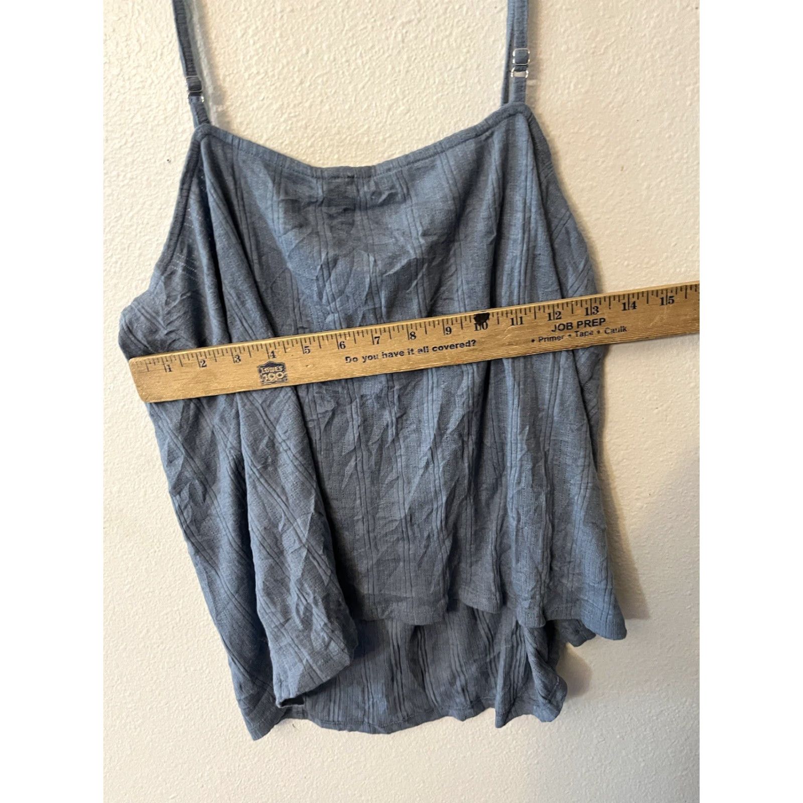Loft VINTAGE Ann Taylor LOFT Sleep Tank Top Womens Large Blue Lightweight Pajama Cami Sleeveless Summer Activewear Size L / US 10 / IT 46 - 5 Thumbnail