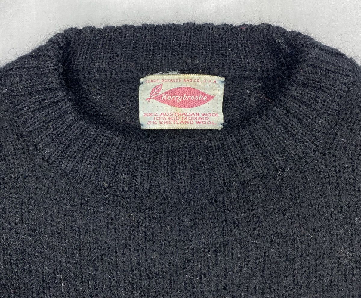Sears True Vintage Sears Kerrybrooke Sweater Black Lambswool 1950s Size S / US 4 / IT 40 - 1 Thumbnail