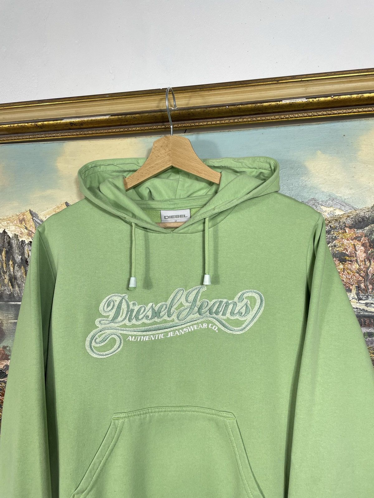Diesel × Vintage Diesel Vintage Y2k Hoodie Tribal Avant Garde Cyber Drip Swag Size M / US 6-8 / IT 42-44 - 5 Thumbnail