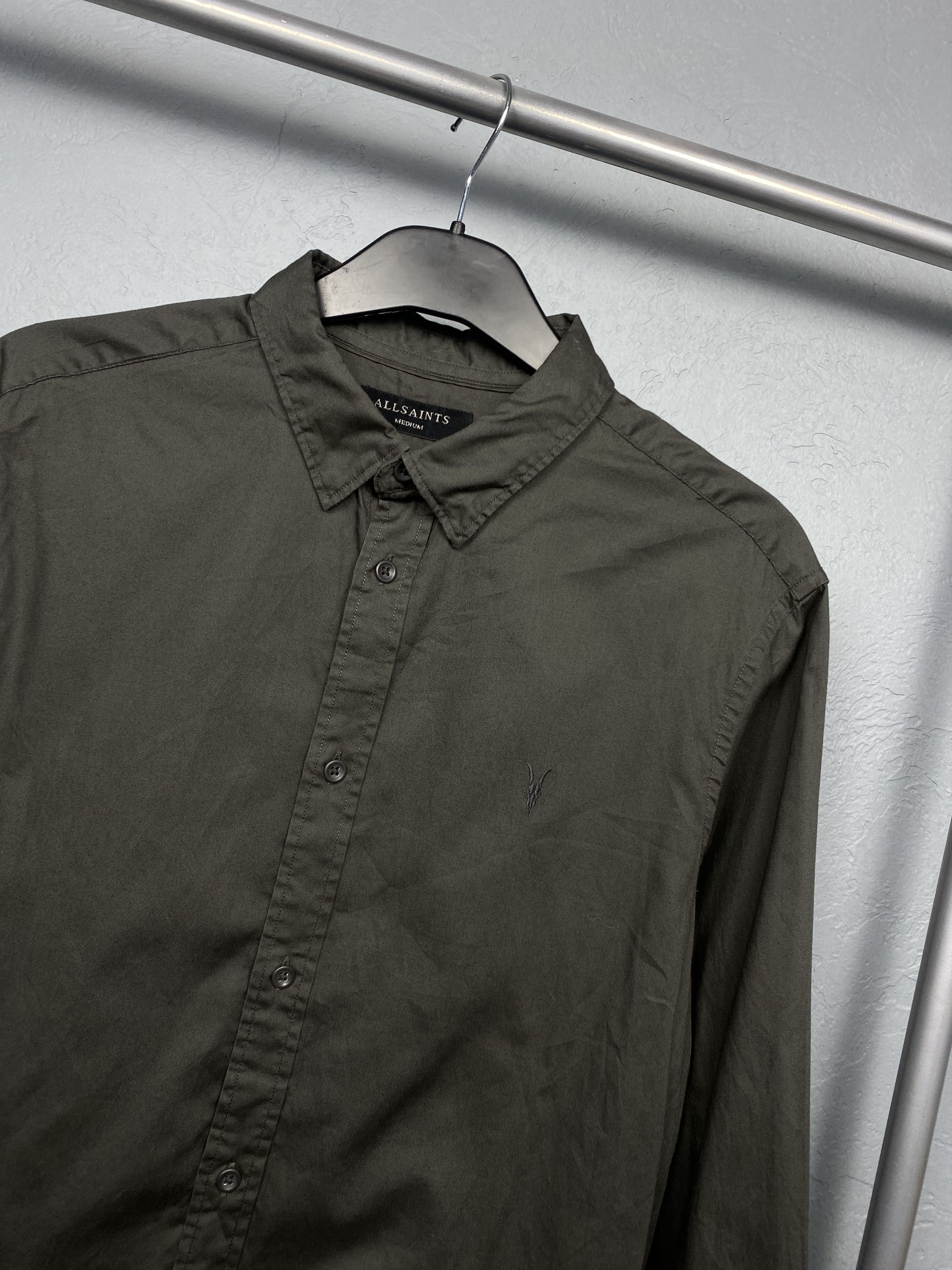 Allsaints Allsaints Vintage Mens Redondo Long Sleeve Shirt Size US M / EU 48-50 / 2 - 2 Thumbnail