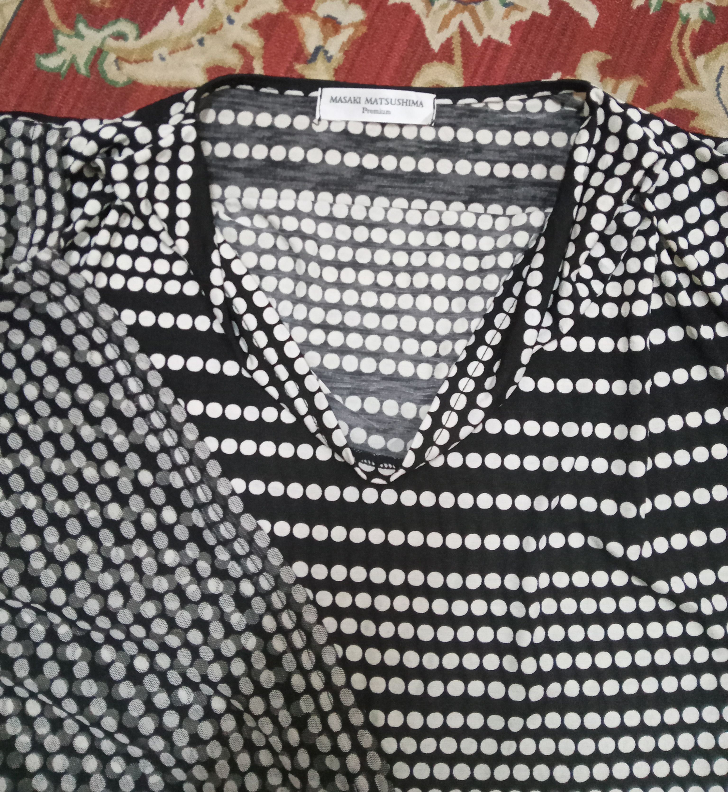 Designer × Masaki Matsushima Vintage Masaki Matsushima Premium Rare Design Blouse Size L / US 10 / IT 46 - 6 Thumbnail