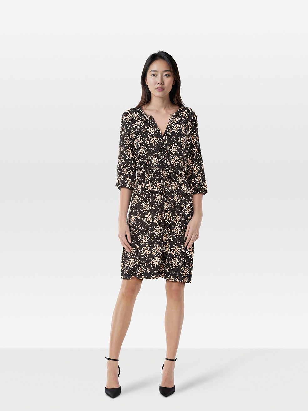 ba&sh Floral Pattern Mid Sleeve Dress Size M / US 6-8 / IT 42-44 - 1 Thumbnail