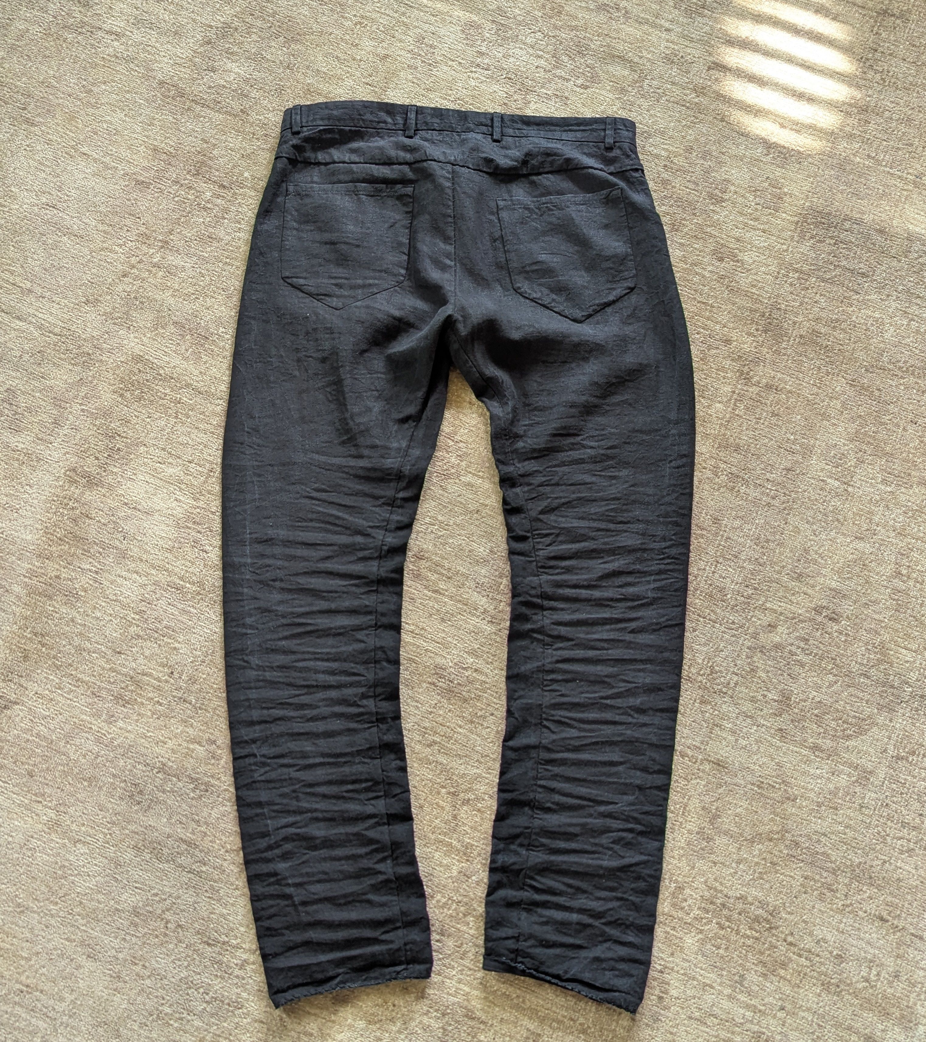 Layer-0 5P. Pant 110 Ramie - Black - Size 52 Size US 36 / EU 52 - 8 Thumbnail