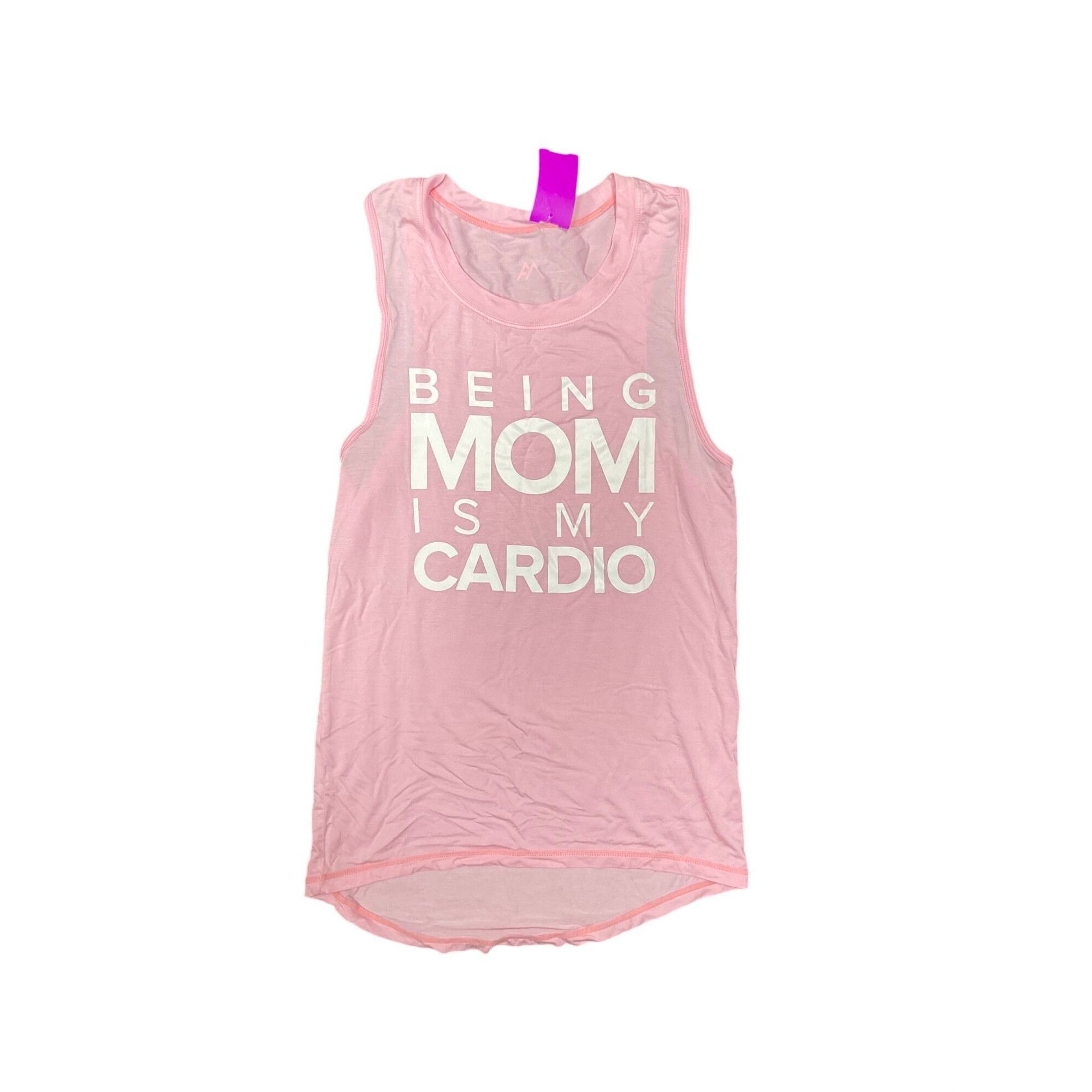 Other Being Mom Is My Cardio Pink Small Sleeveless Tank Top Women' Size S / US 4 / IT 40 - 1 Thumbnail