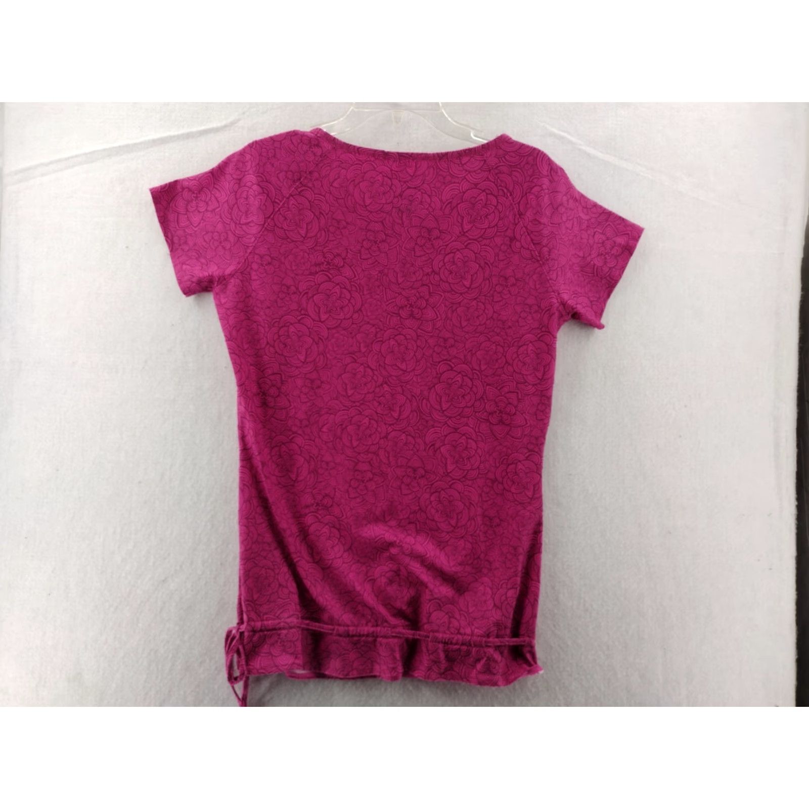 Merrell Merrell Shirt Womens M Short Sleeve Casual Purple pink red Henley Button T-Shirt Basic All Seasons Modern Regular Size M / US 6-8 / IT 42-44 - 6 Thumbnail