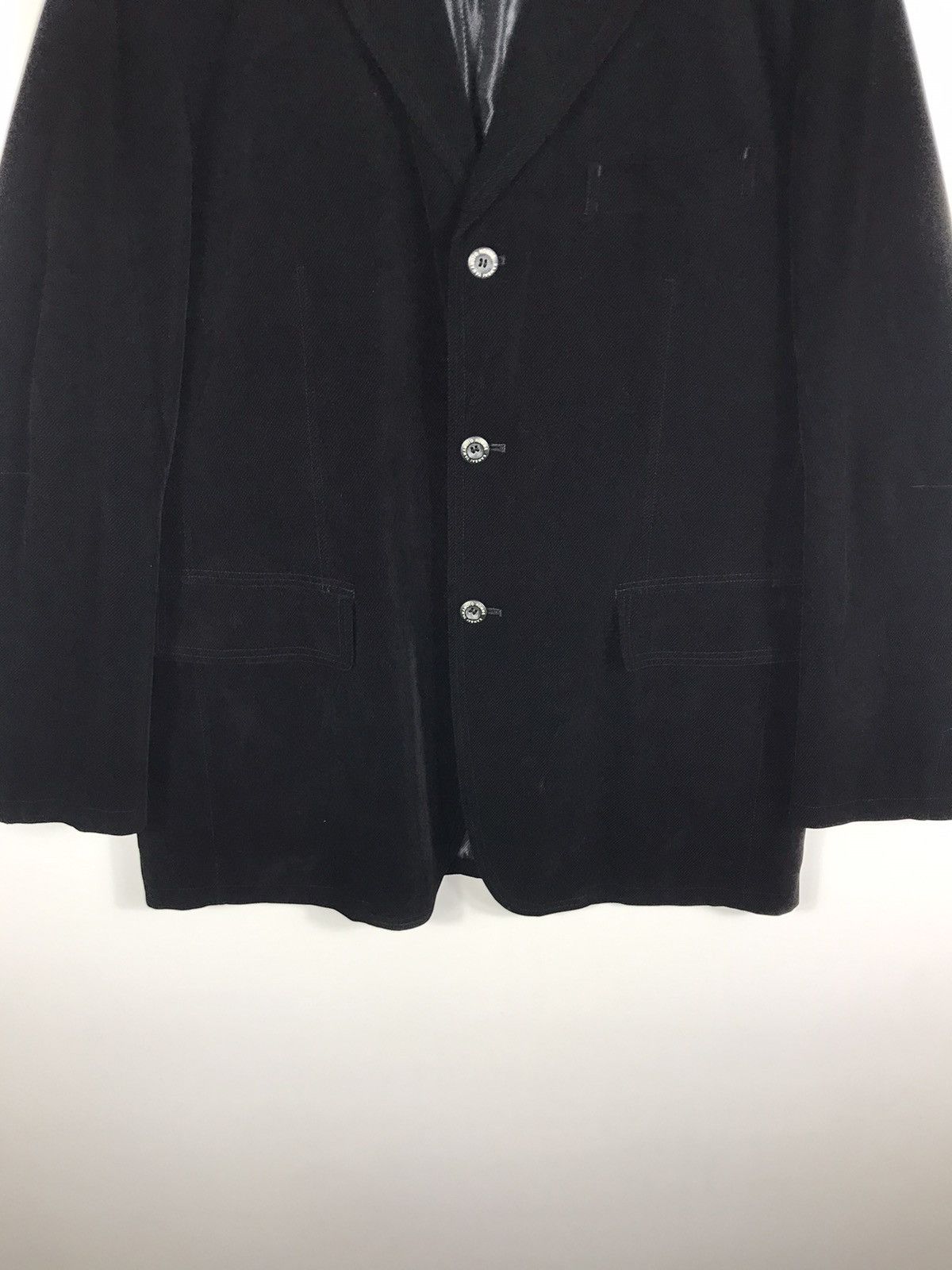 Japanese Brand × Kansai Yamamoto × Vintage ⚡️Vintage Kansai Yamamoto Homme Velvet Button Coat Jacket Size US L / EU 52-54 / 3 - 5 Thumbnail