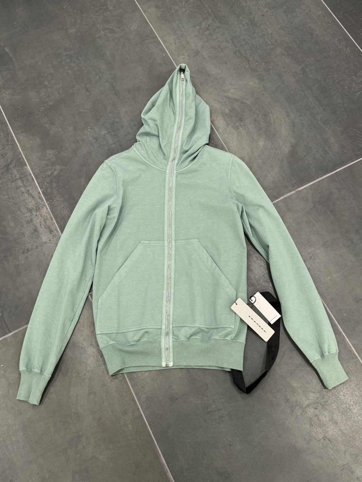 image of Rick Owens Gimp Hoodie - Aqua in Light Aqua, Men's (Size Small)