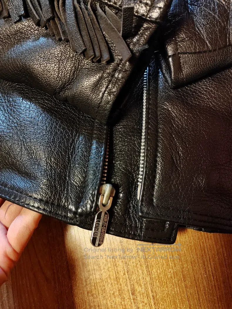 Schott Schott Harley-Davidson short fringed cowhide motorcycle le Size US S / EU 44-46 / 1 - 9 Thumbnail