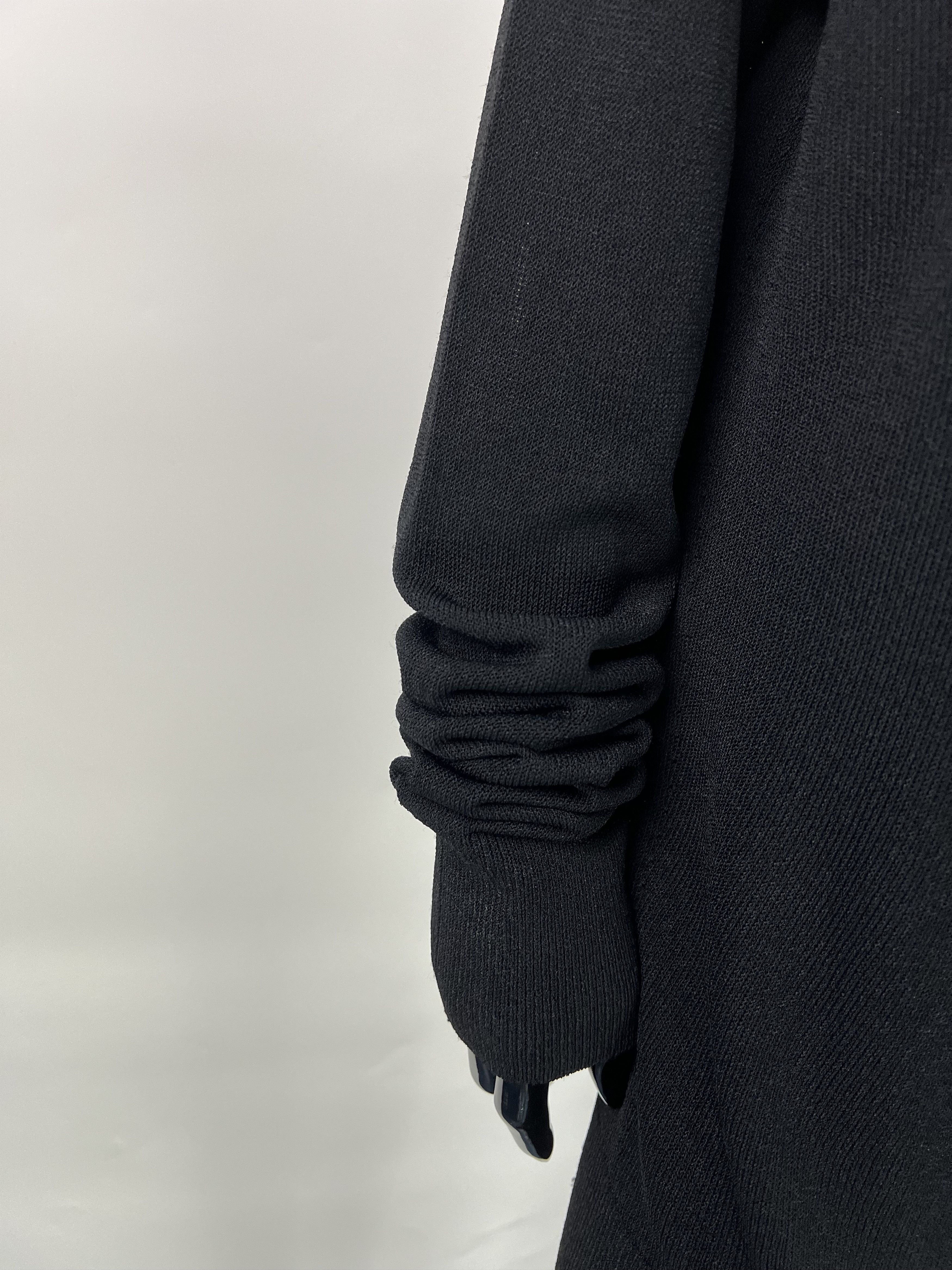Annette Gortz × Designer Annette Gortz Black V-Neck Long Sweater Oversized Size S / US 4 / IT 40 - 7 Thumbnail
