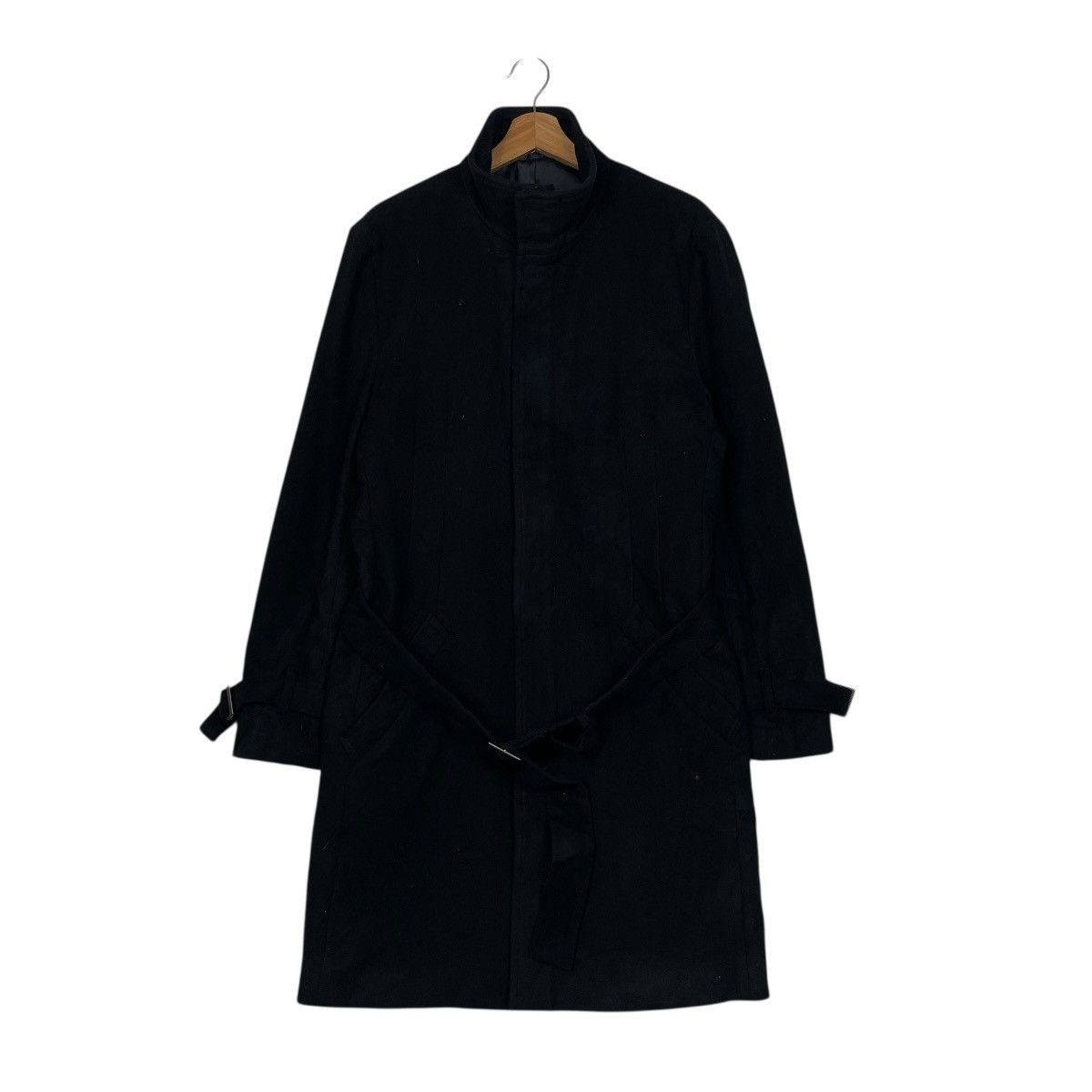Comme Ca Ism Kenji Ito Comme Ca Collection Black Wool Coat Size US M / EU 48-50 / 2 - 1 Thumbnail