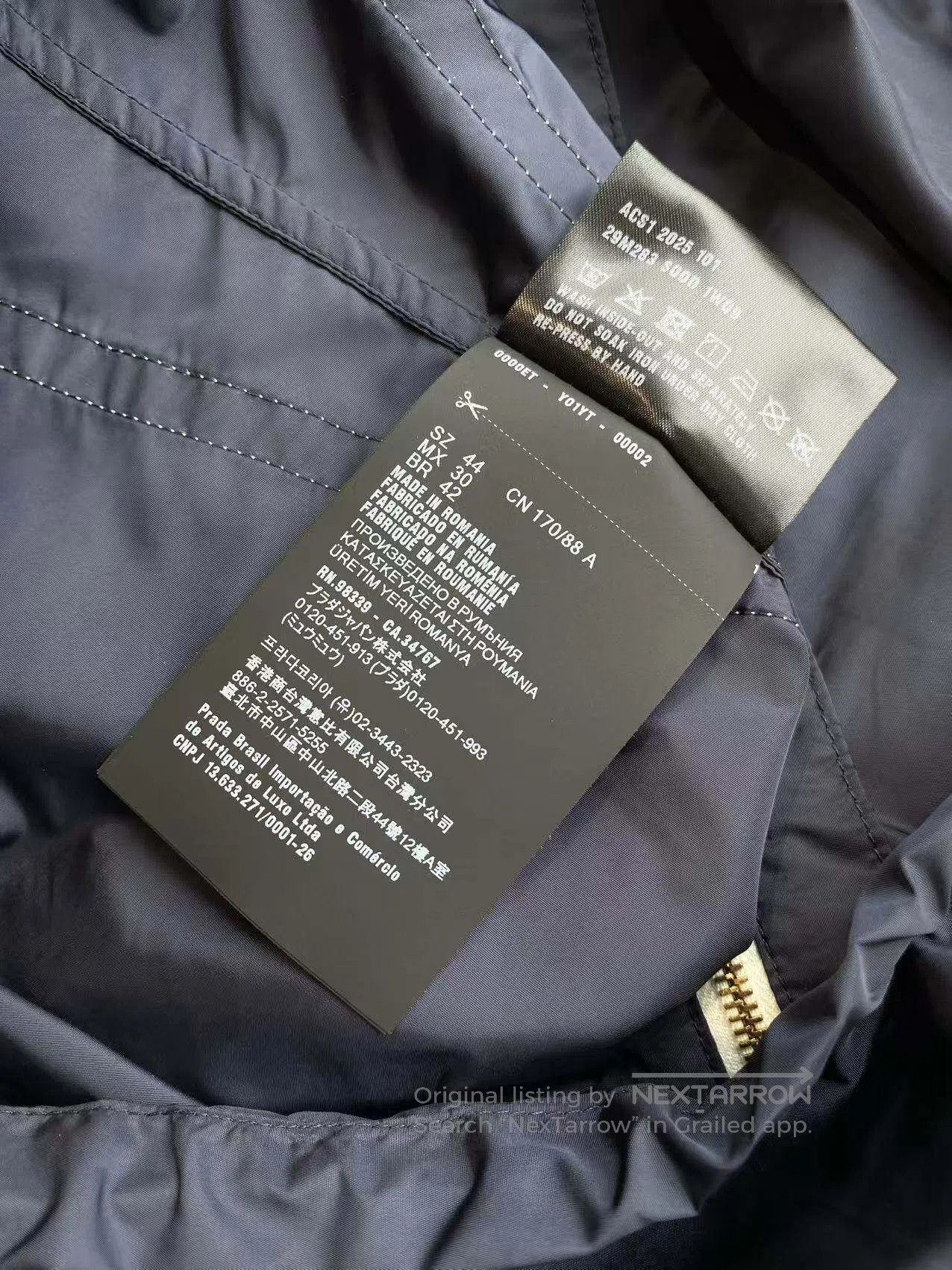 Prada Prada 25SS blue nylon hooded sports jacket| Size M / US 6-8 / IT 42-44 - 5 Thumbnail