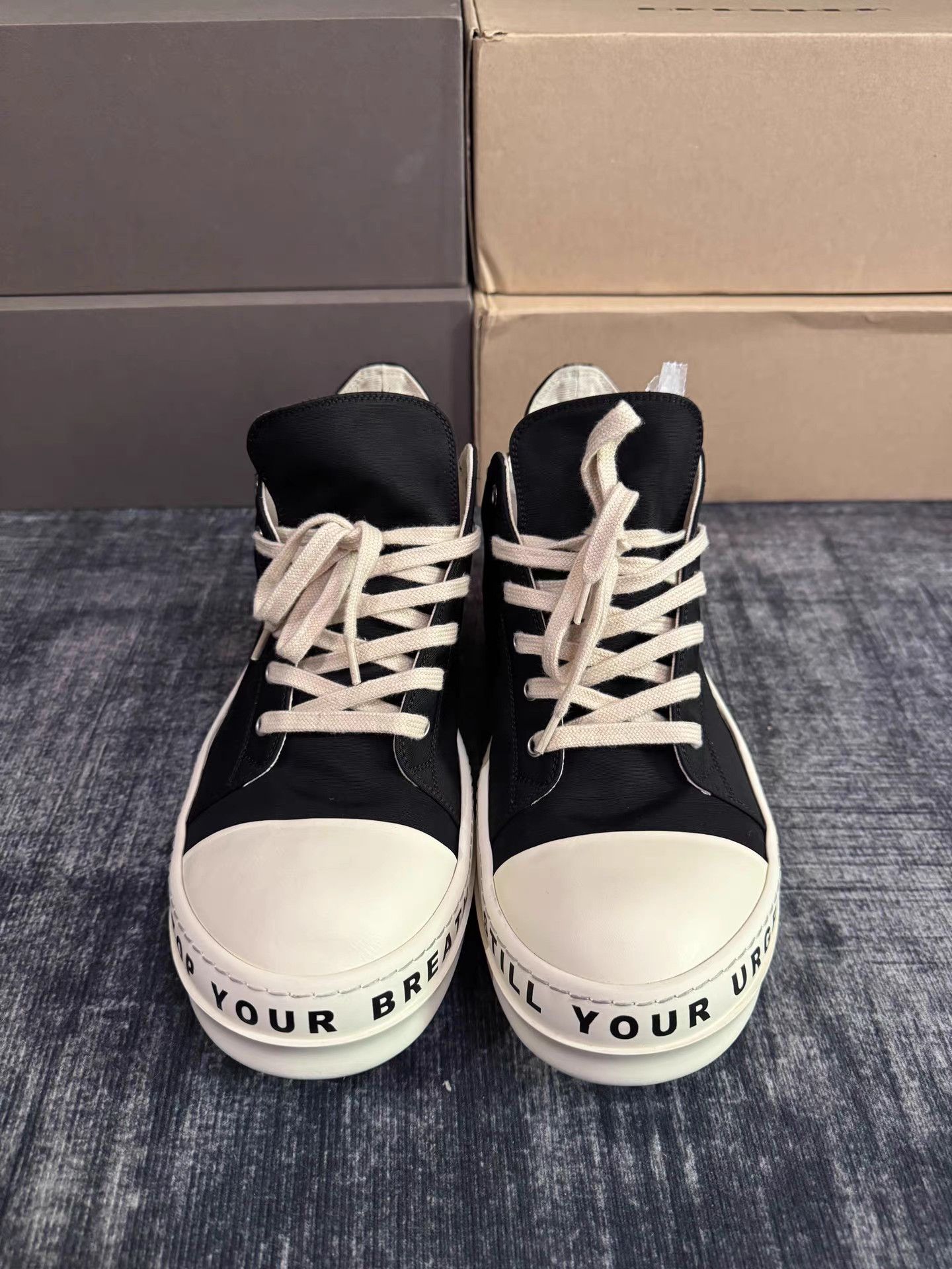Rick Owens Rick Owens DRKSHDW New Satin Low Top Size US 11 / EU 44 - 3 Thumbnail