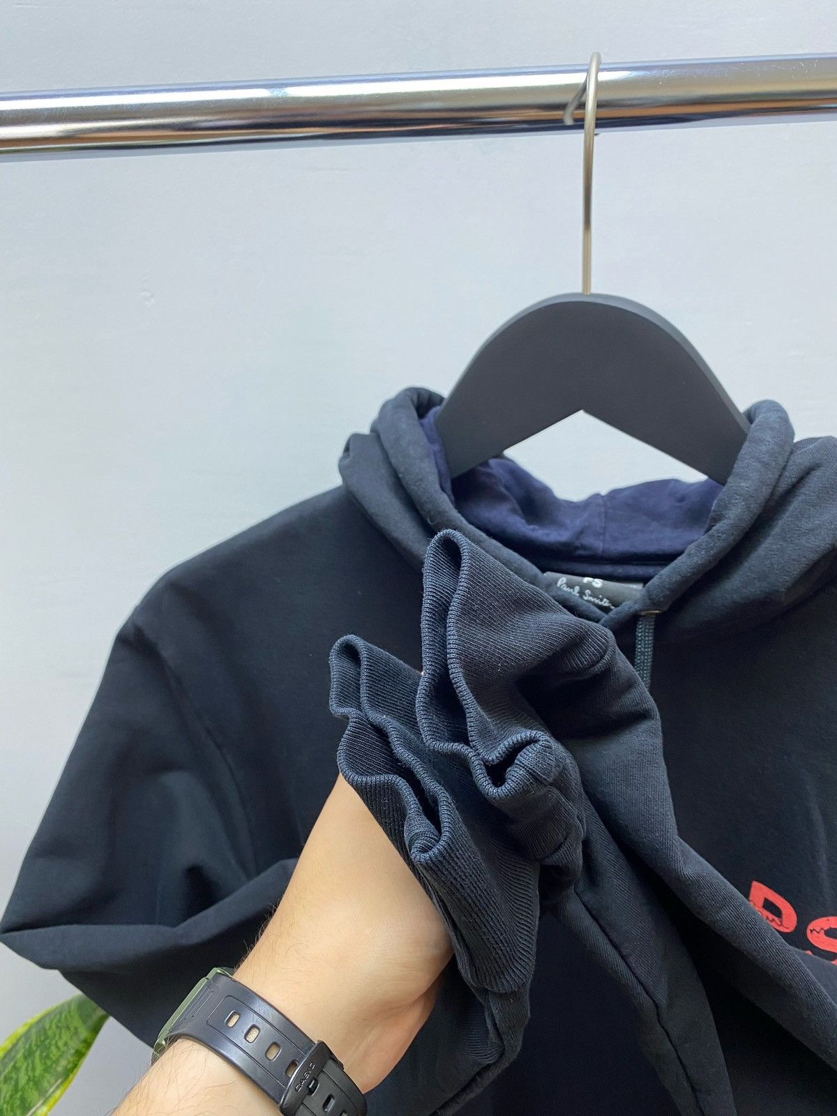 Paul Smith × Vintage Vintage Paul Smith Surfing Rat Hoodie M Men’s Black Size US M / EU 48-50 / 2 - 14 Thumbnail