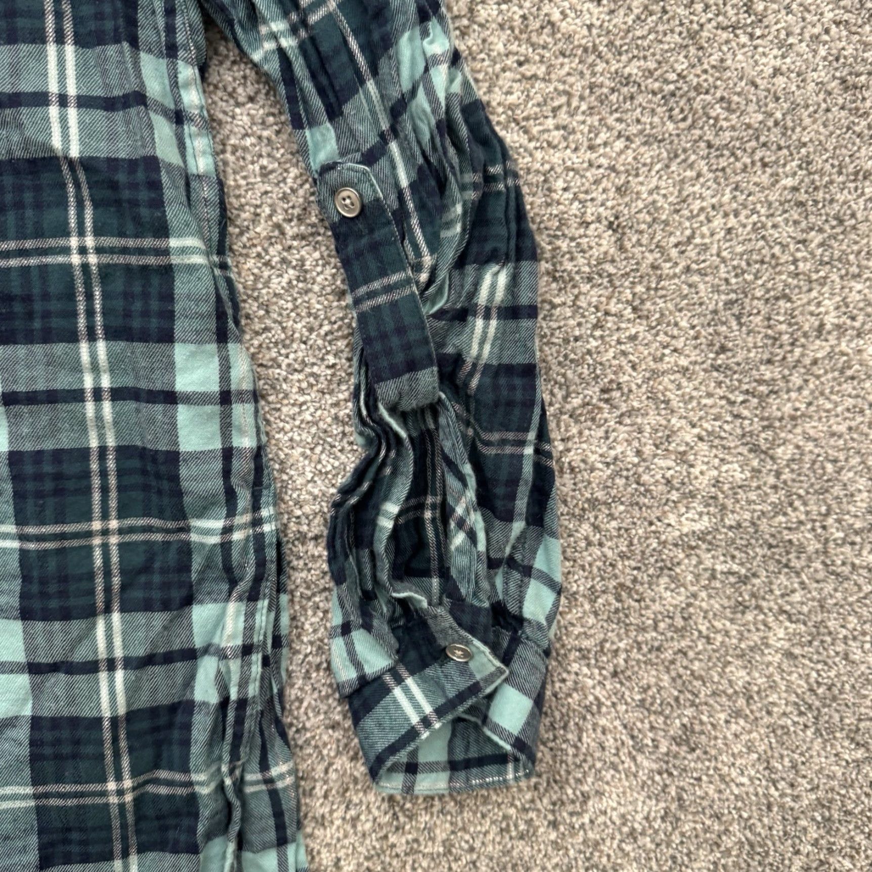 Vintage Roamans Button-Up Shirt Plus 22W Plaid Western Cowgirl Chic Holiday Sparkle Green Long Sleeve Button-Front Women Modern Vintage? No Vintage. Size 3XL / US 20-22 - 5 Thumbnail