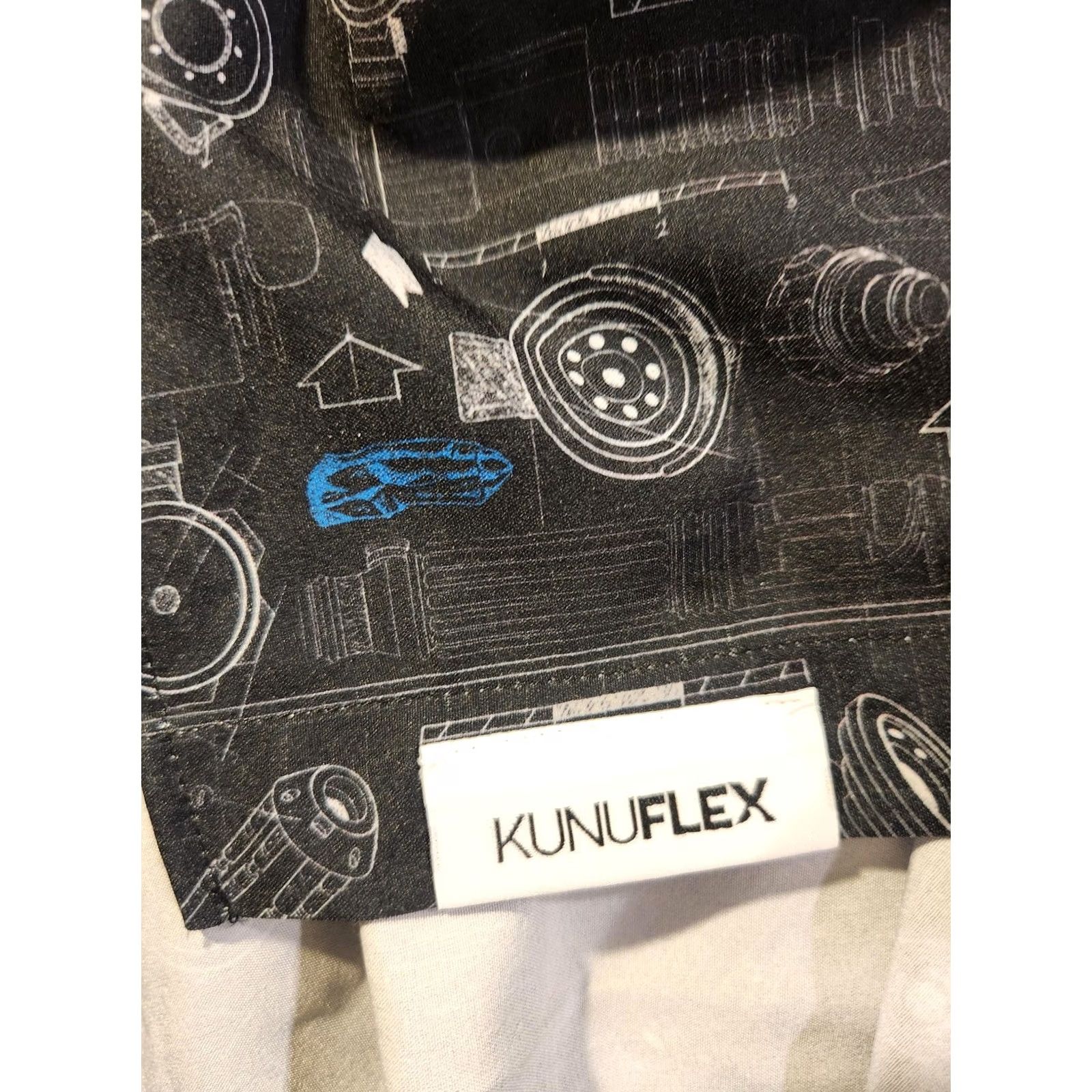 Vintage RSVLTS Star Wars Saber Schematics Shirt Mens M Black KUNUFLEX Button Up Gupta? Size US M / EU 48-50 / 2 - 4 Thumbnail