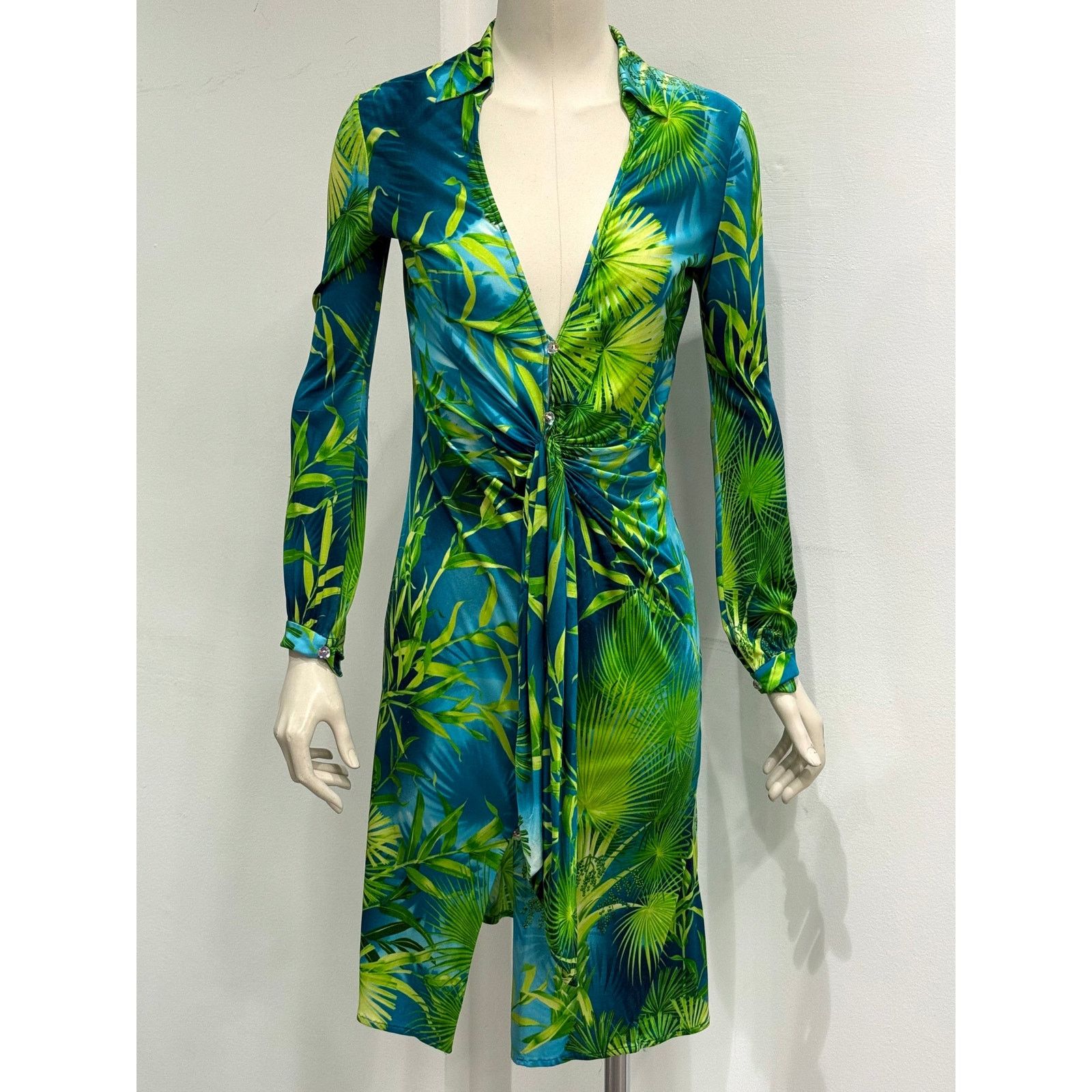 Versace S/S2000 Gianni Versace jungle midi dress Size S / US 4 / IT 40 - 3 Thumbnail