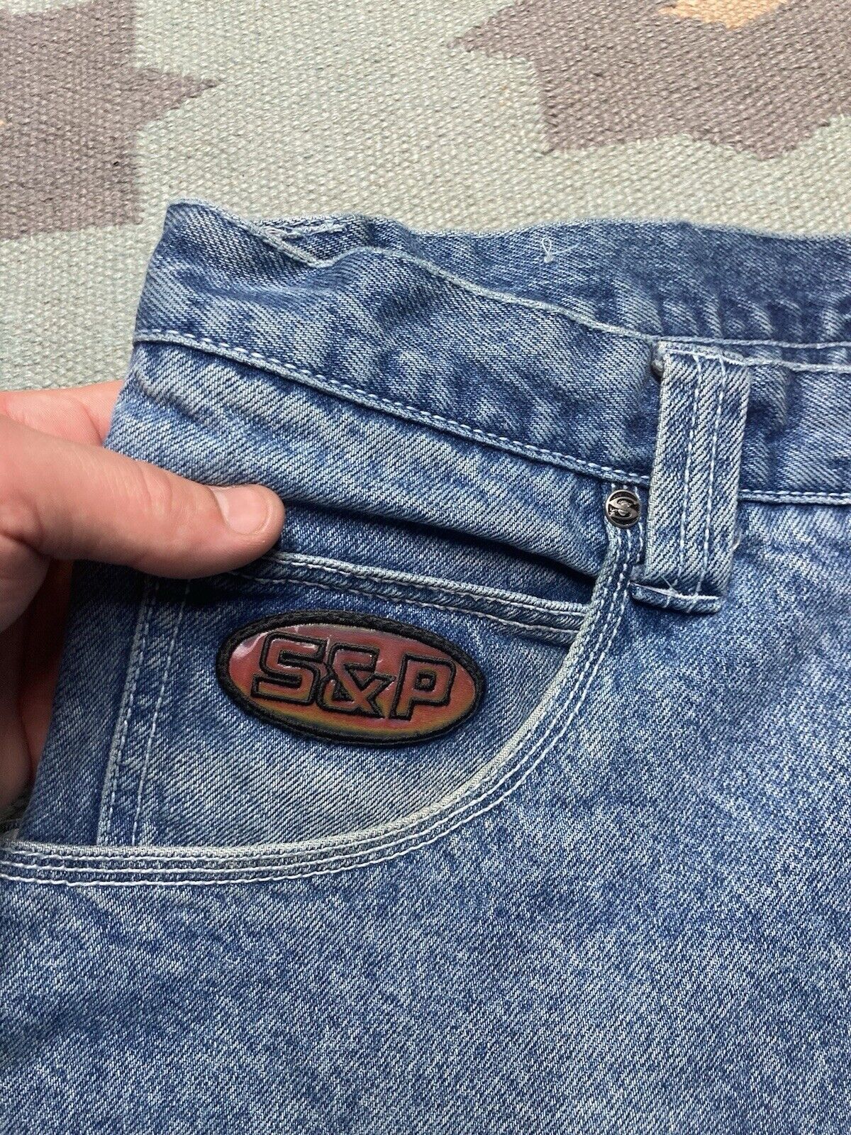 Southpole × Vintage VTG y2k baggy jeans southpole carpenter JNCO skater 35x32 Size US 35 - 9 Thumbnail