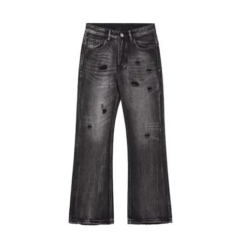 Japanese Brand × Jean Distressed washed men's retro casual ripped bootcut denim Size US 32 / EU 48 - 1 Thumbnail