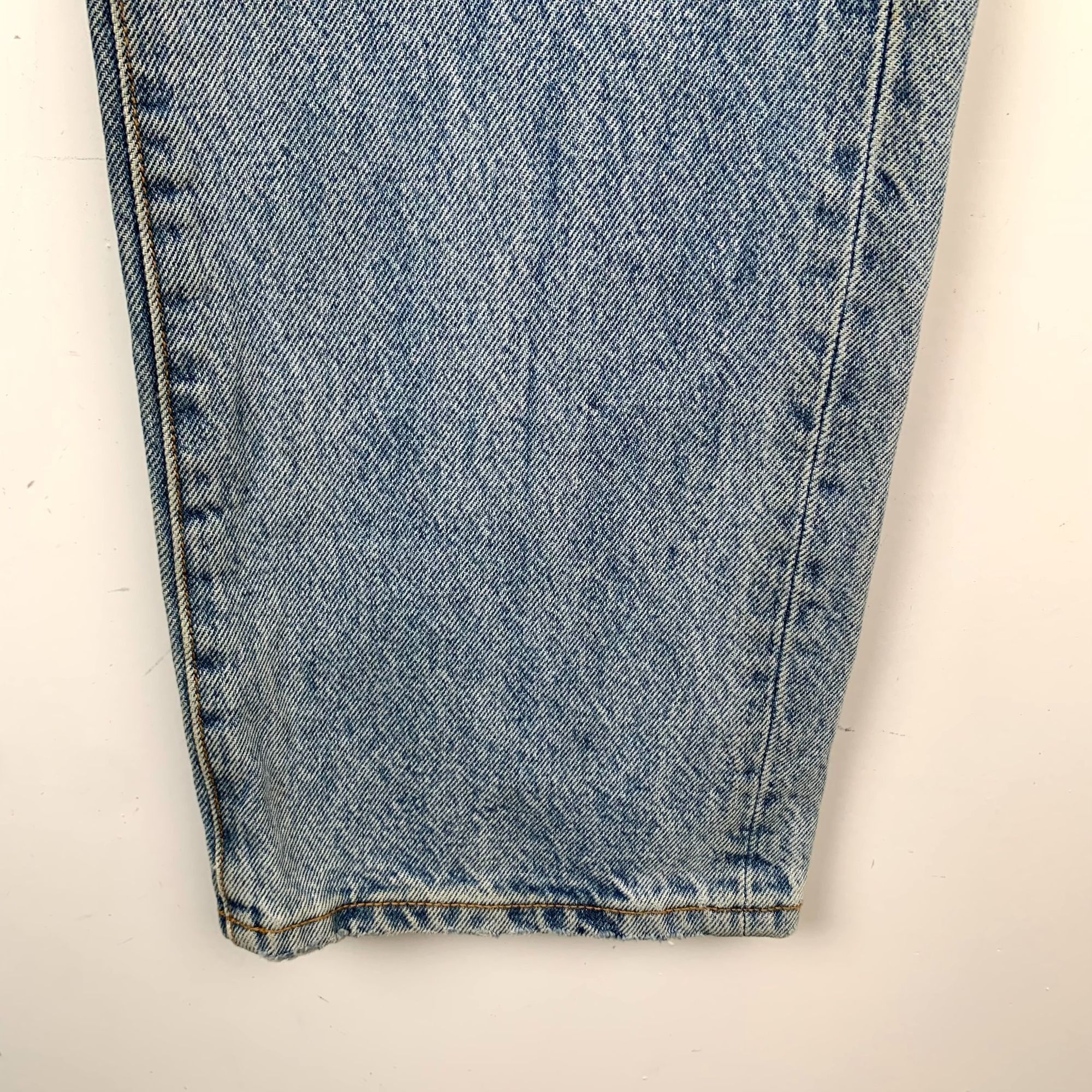 Alexander Wang Alexander Wang Blue Cotton Wide Leg Jeans Size 26 Size 26" / US 2 / IT 38 - 5 Thumbnail