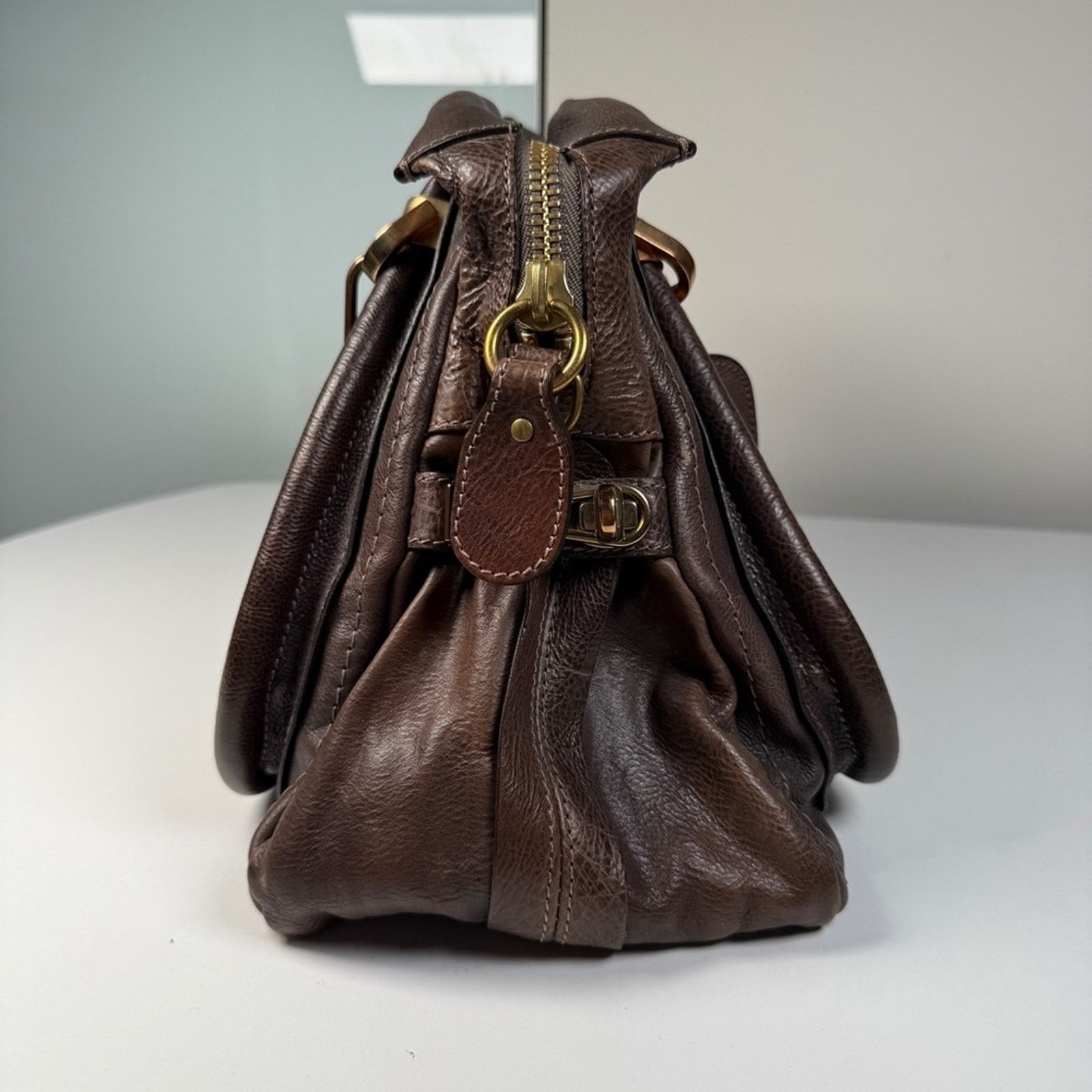 Chloe Chloé Paraty Brown Leather Tote Size ONE SIZE - 2 Thumbnail